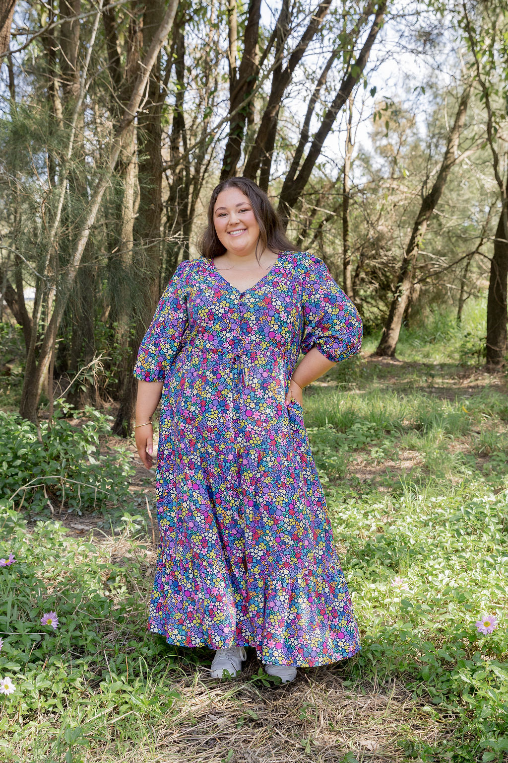 Billie Dress in Ditsy by Kasey Rainbow