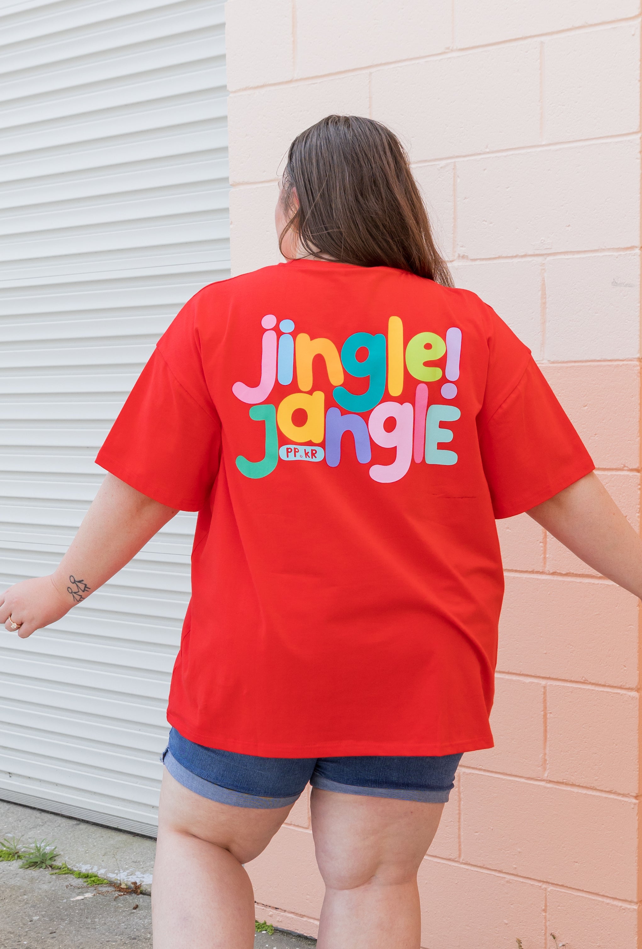 Alfie Oversized T-Shirt in Jingle Jangle by Kasey Rainbow