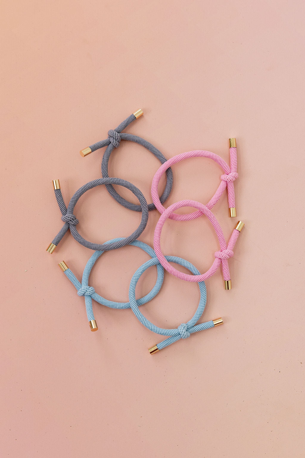 6 Pack Hair Ties in Pastel