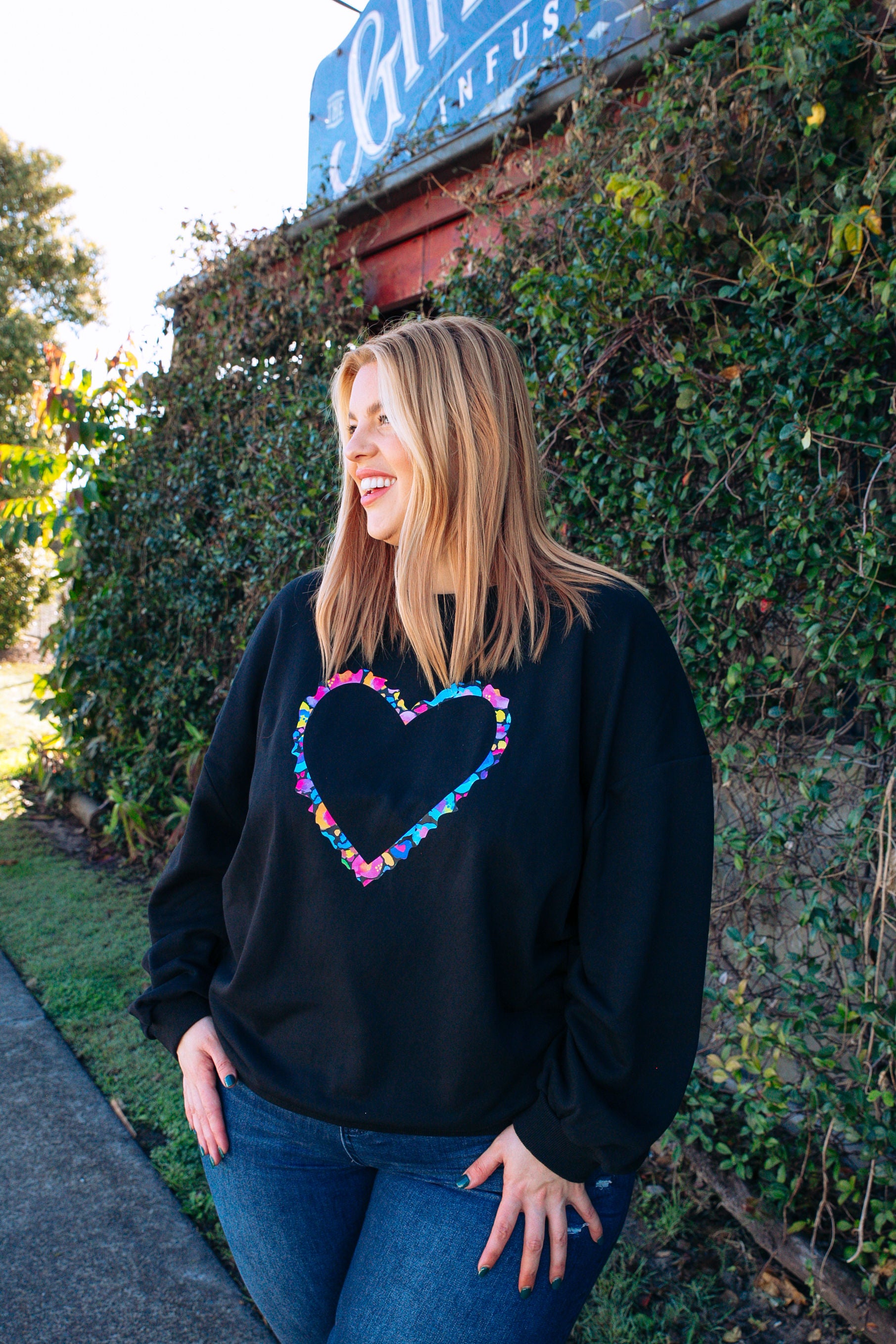 Adore Rainbow Heart Sweater by Kasey Rainbow