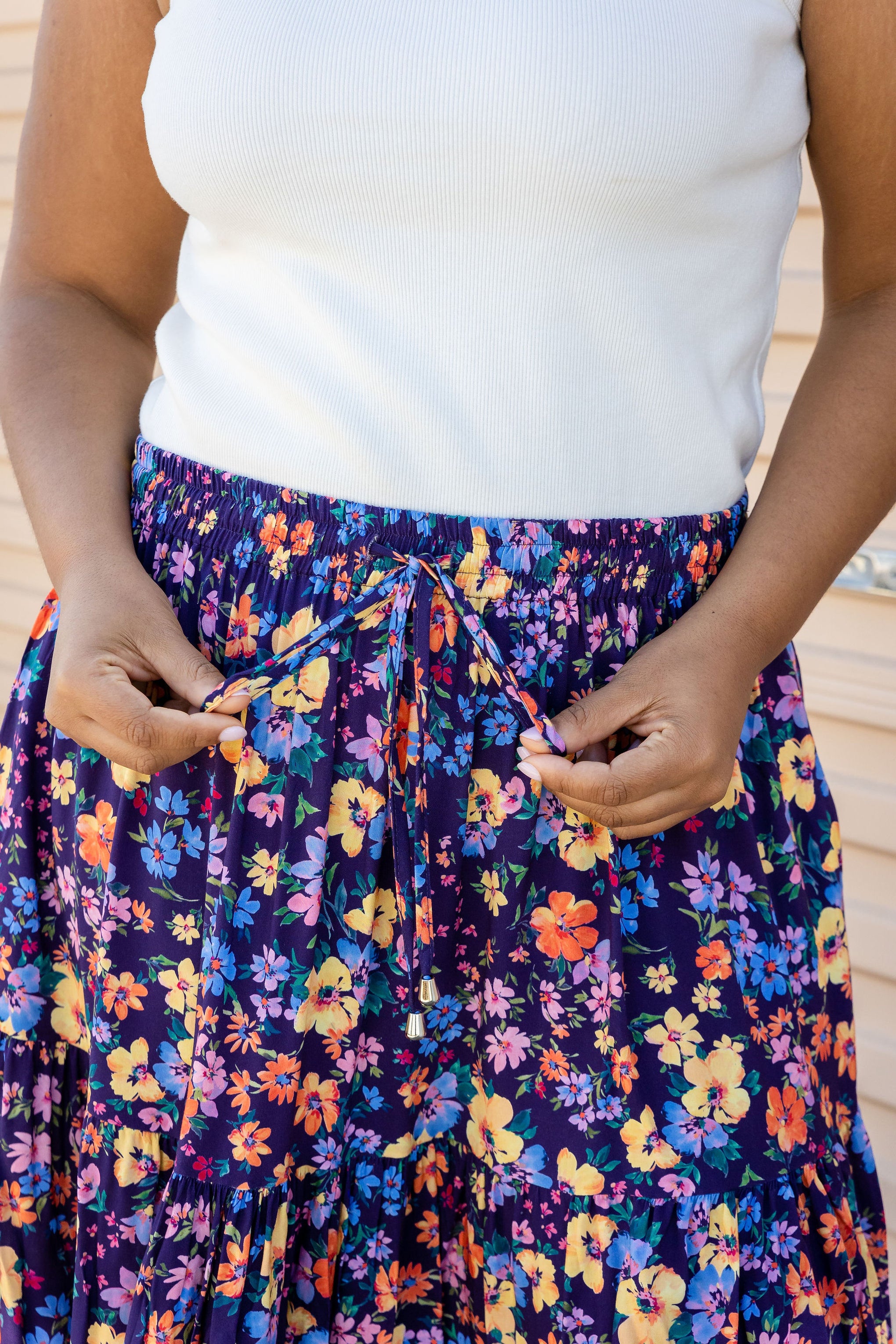 Carrie Maxi Skirt in Posie