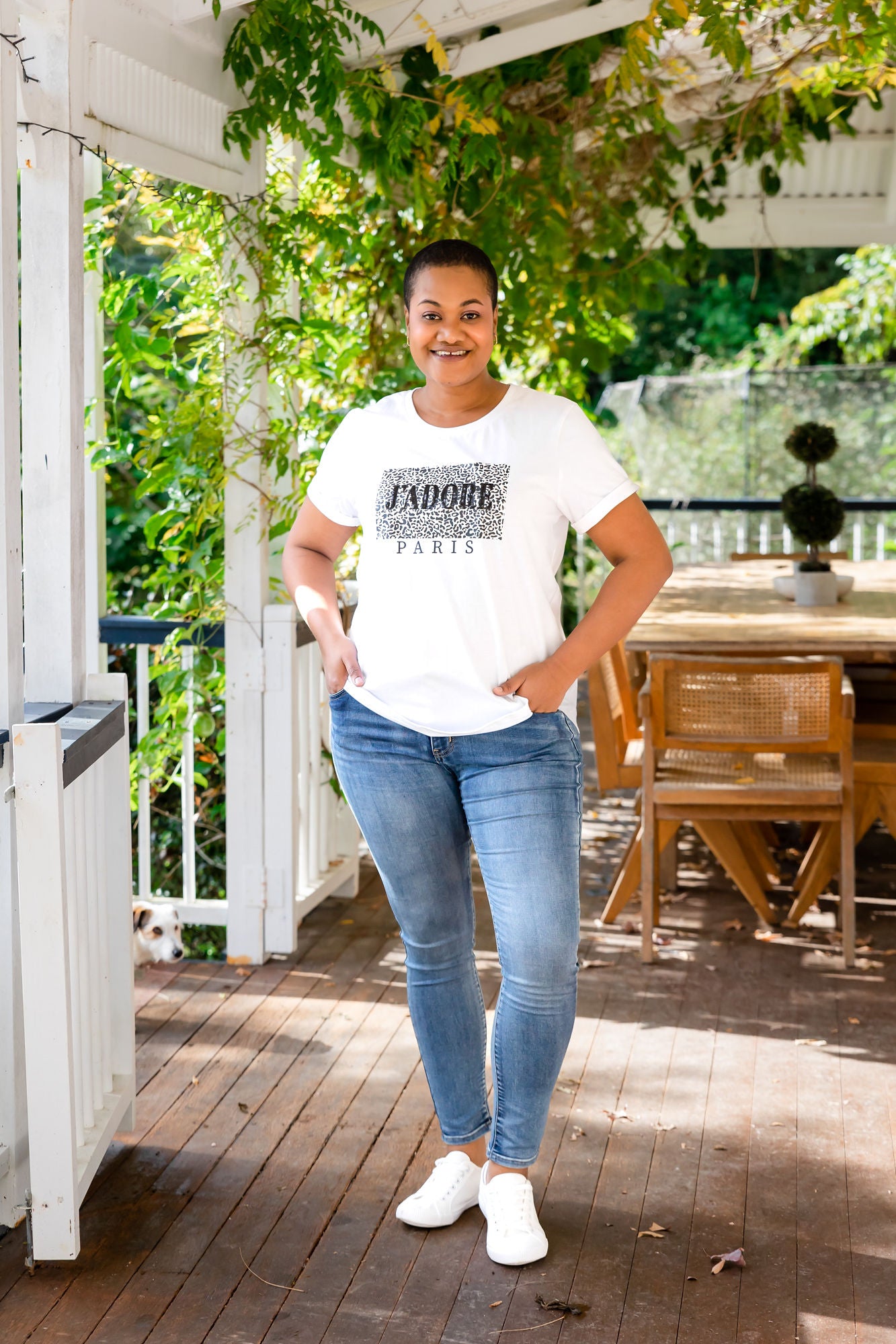 J'Adore Paris T-Shirt in White