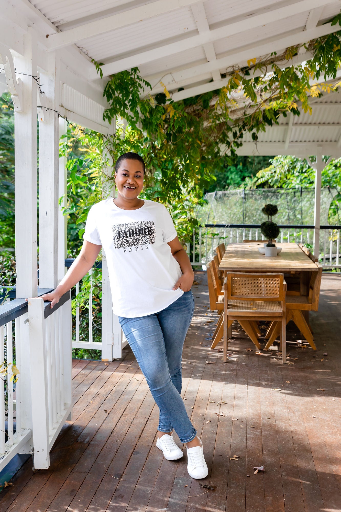 J'Adore Paris T-Shirt in White