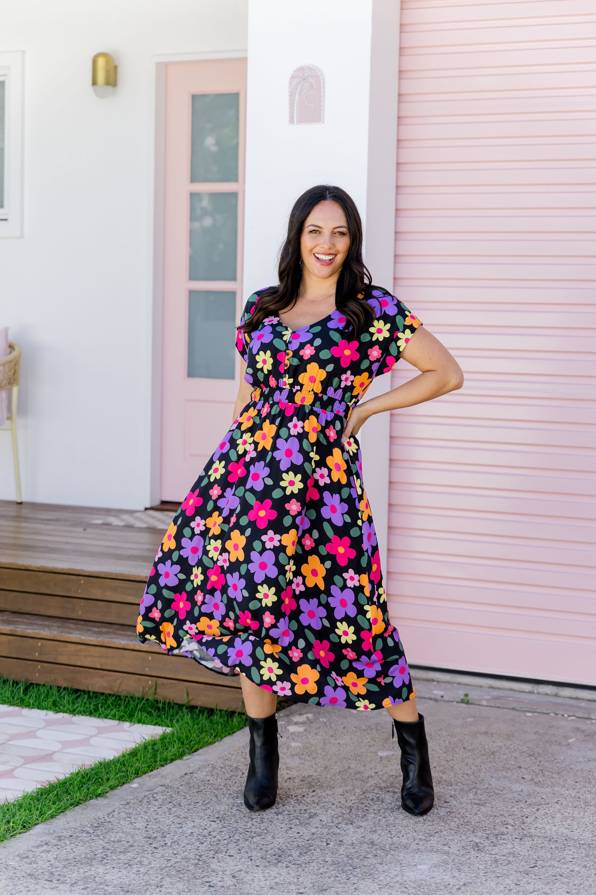 Millie Midi Dress in Bloomie