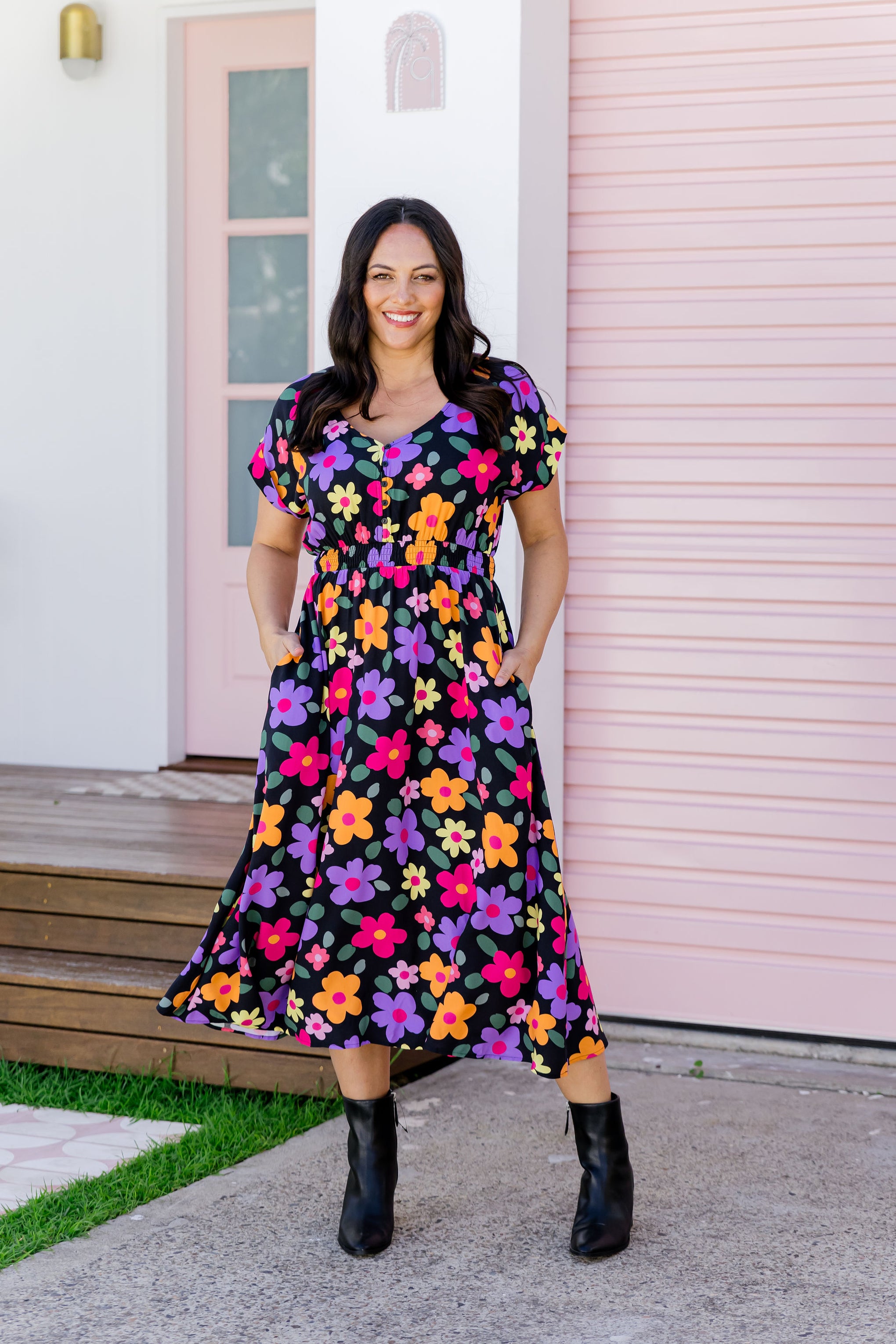 Millie Midi Dress in Bloomie