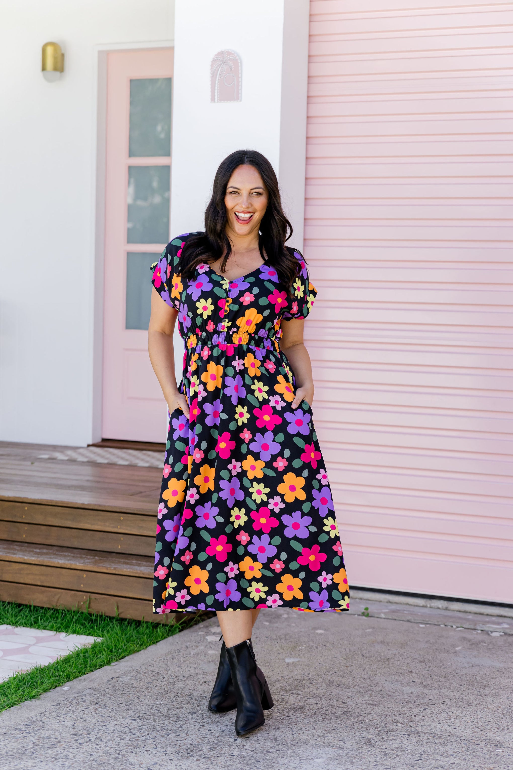 Millie Midi Dress in Bloomie