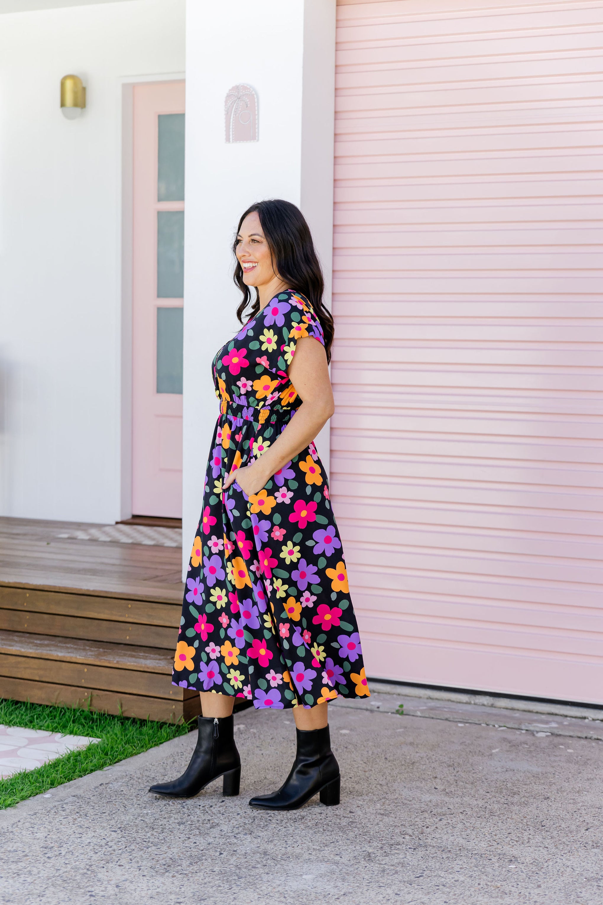 Millie Midi Dress in Bloomie