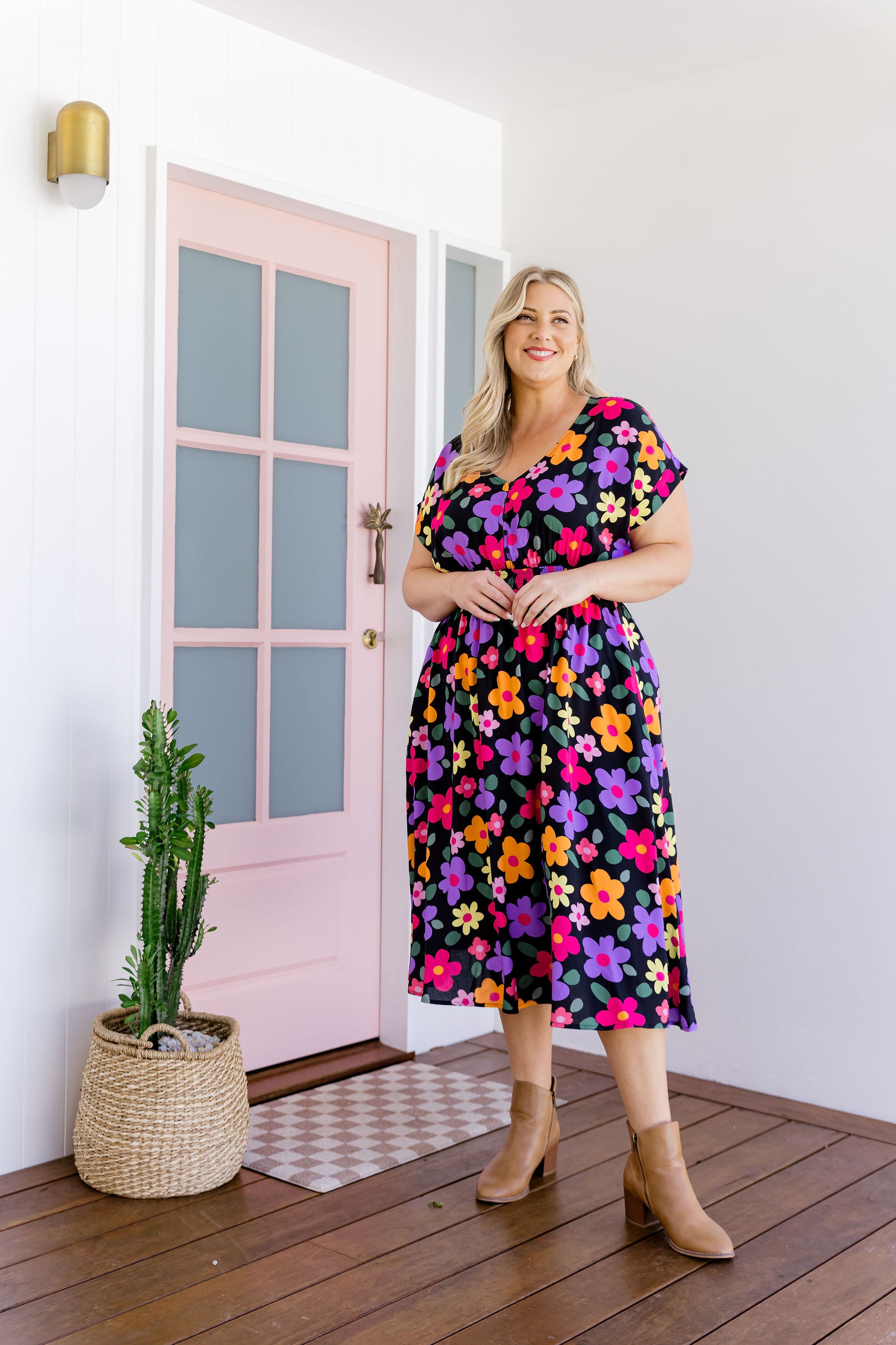 Millie Midi Dress in Bloomie