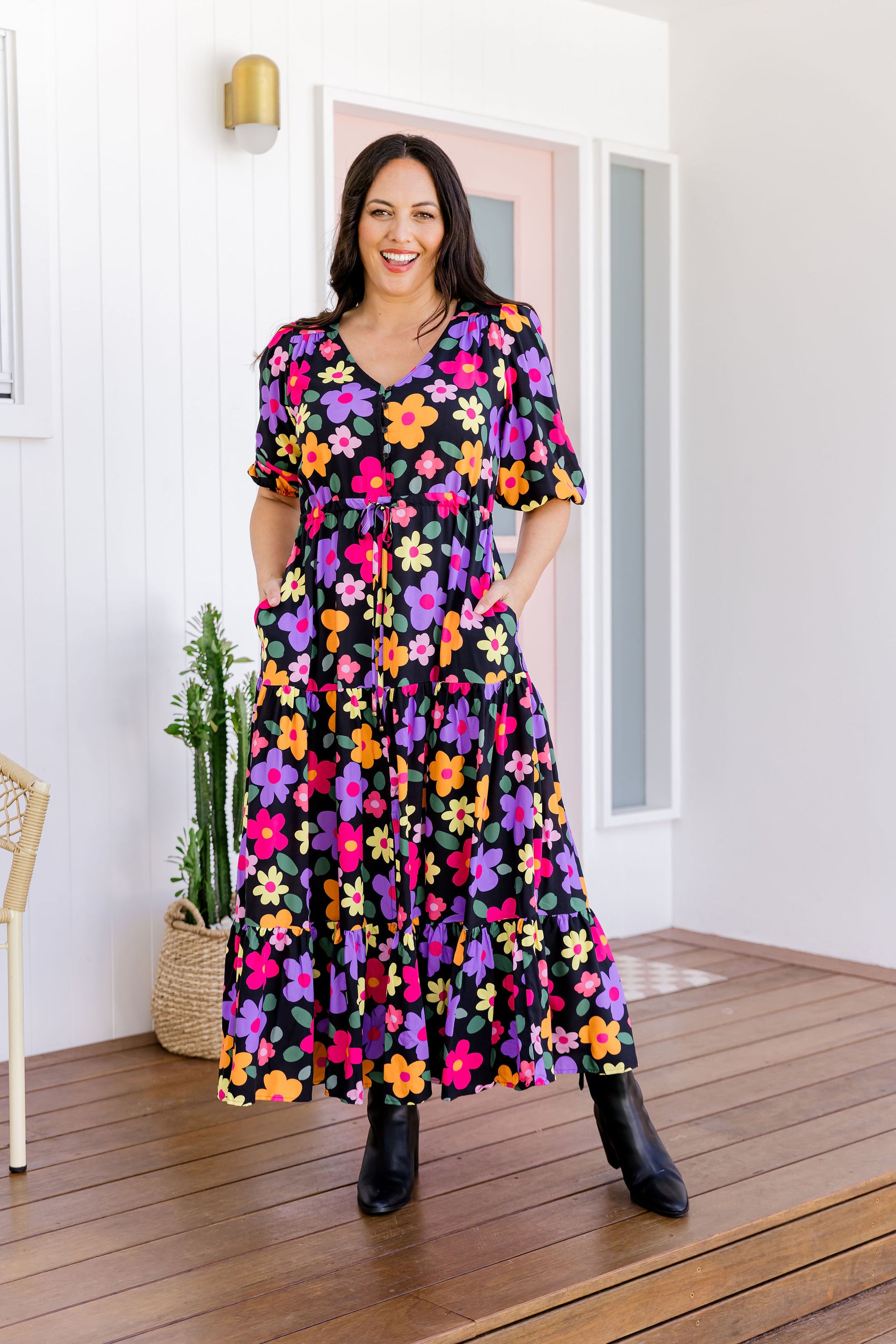 Billie Maxi Dress in Bloomie - Main Image