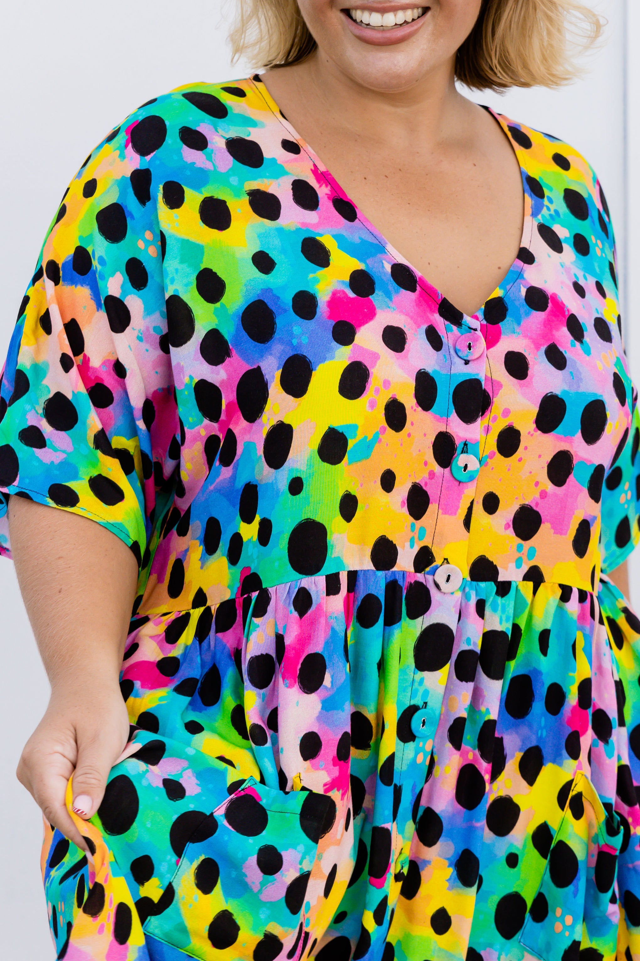 Disco Dress in Rainbow Cheetah by Kasey Rainbow