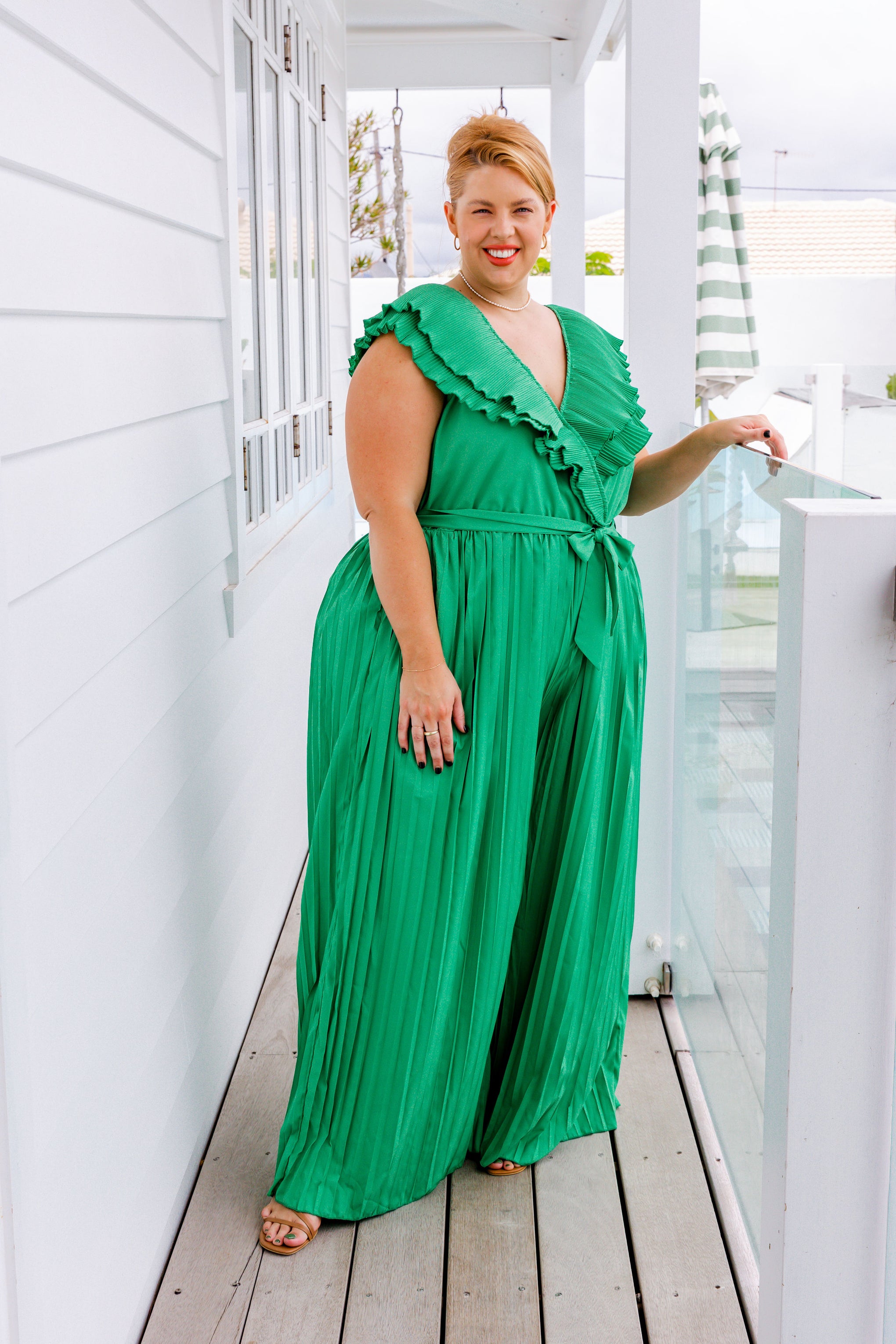 Lily Jumpsuit in Green