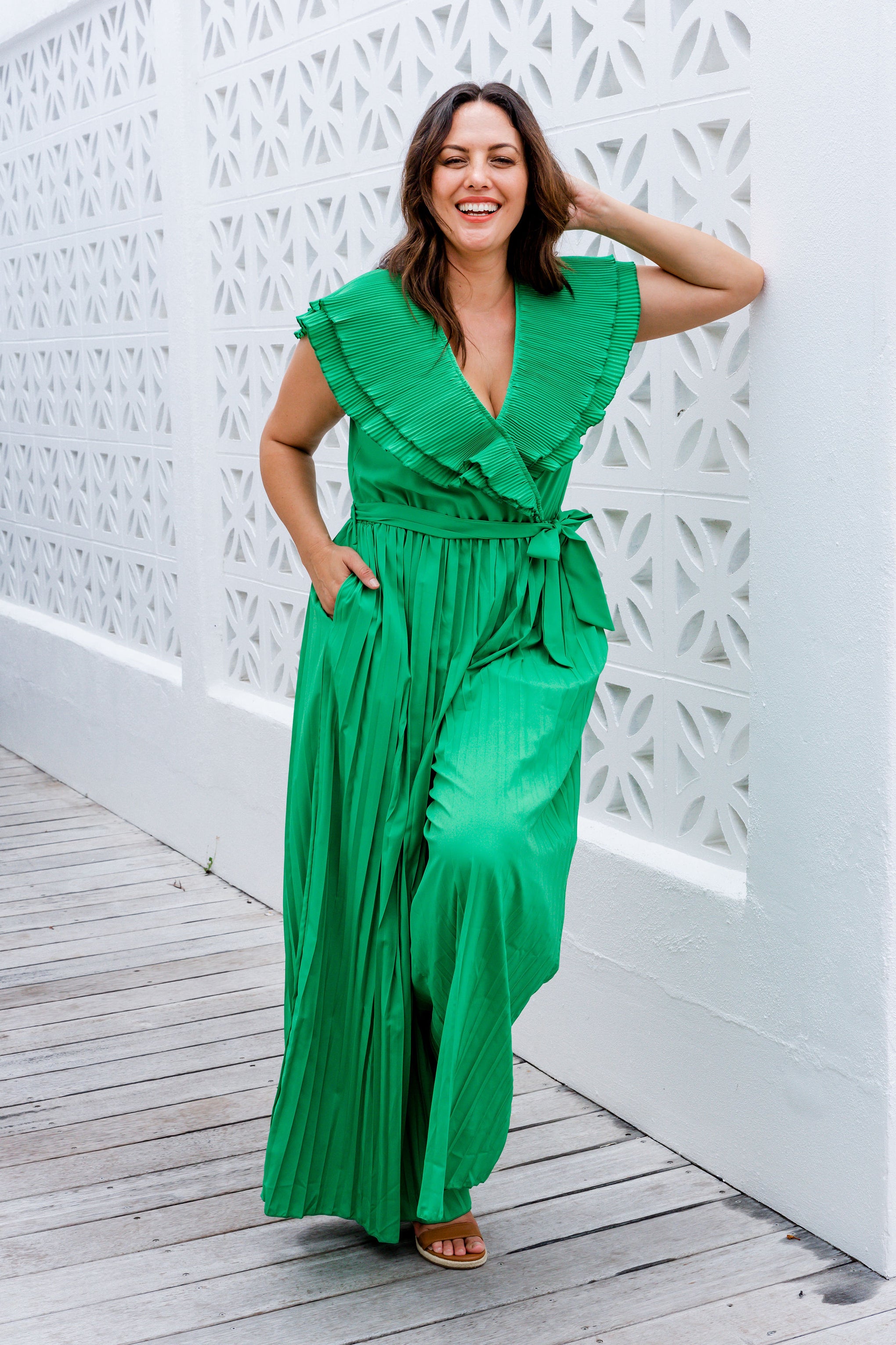Lily Jumpsuit in Green