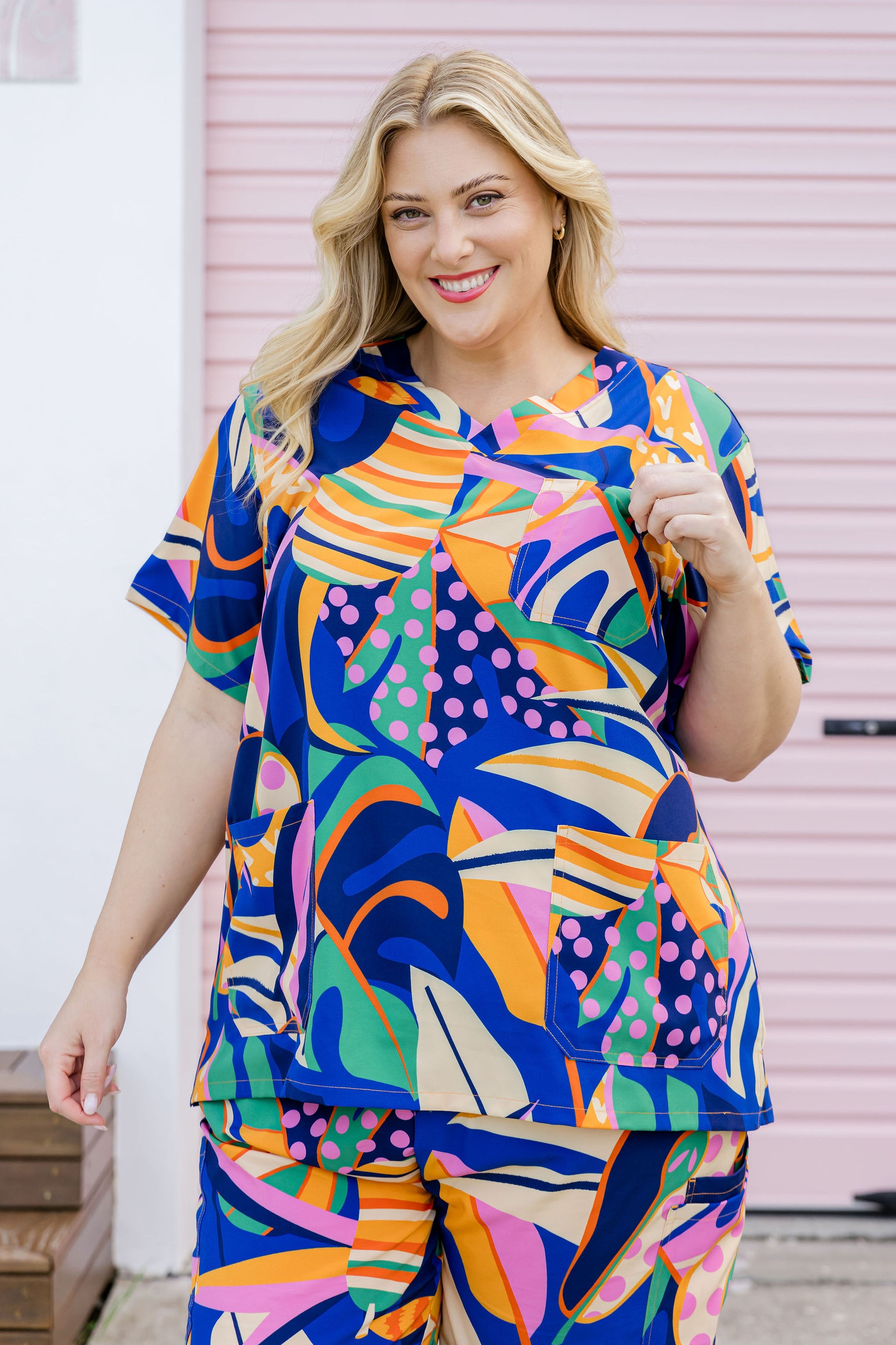 Jazz Scrubs in Abstract Jungle