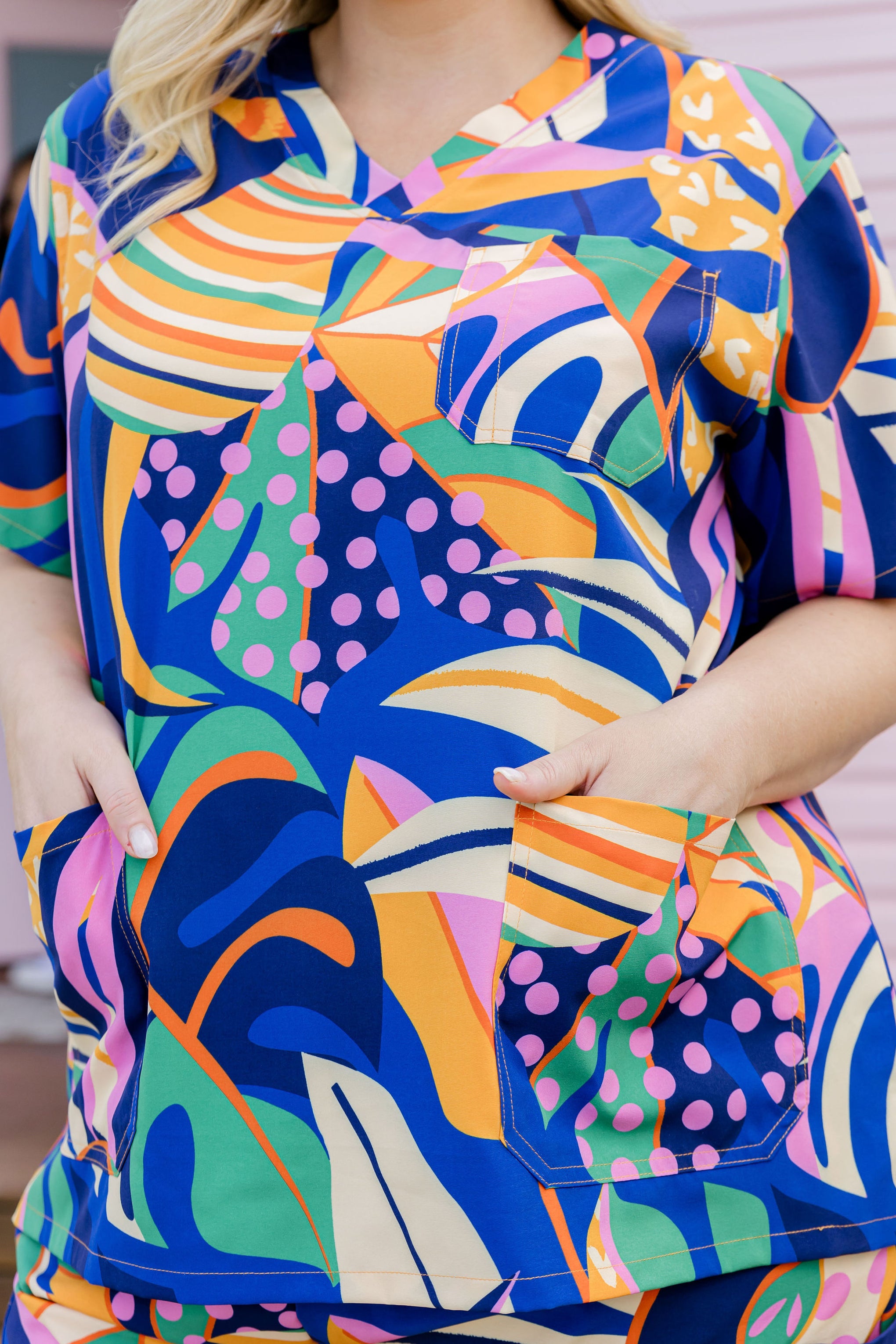Jazz Scrubs in Abstract Jungle