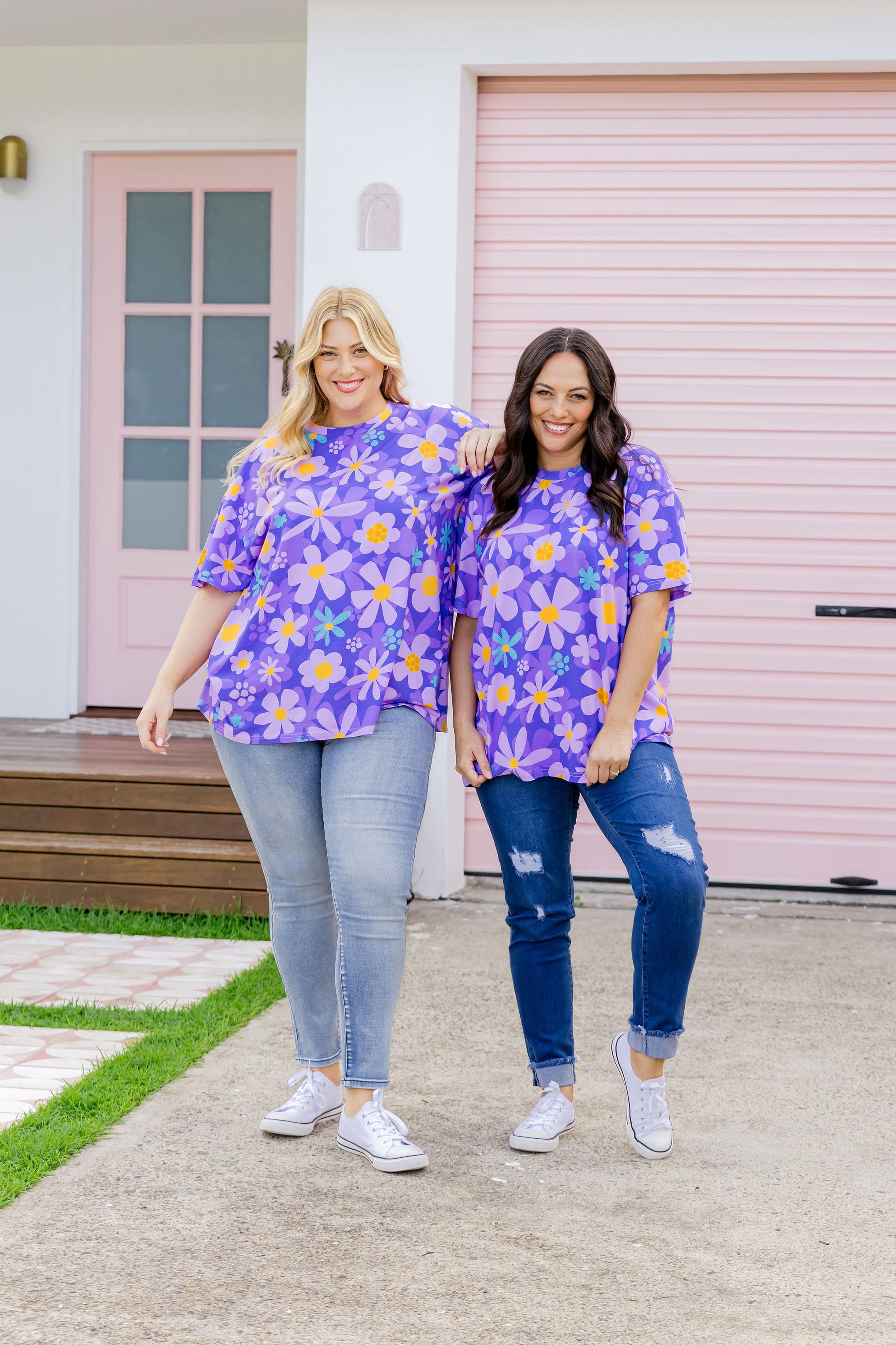 Coco T-Shirt in Lilac Daisies