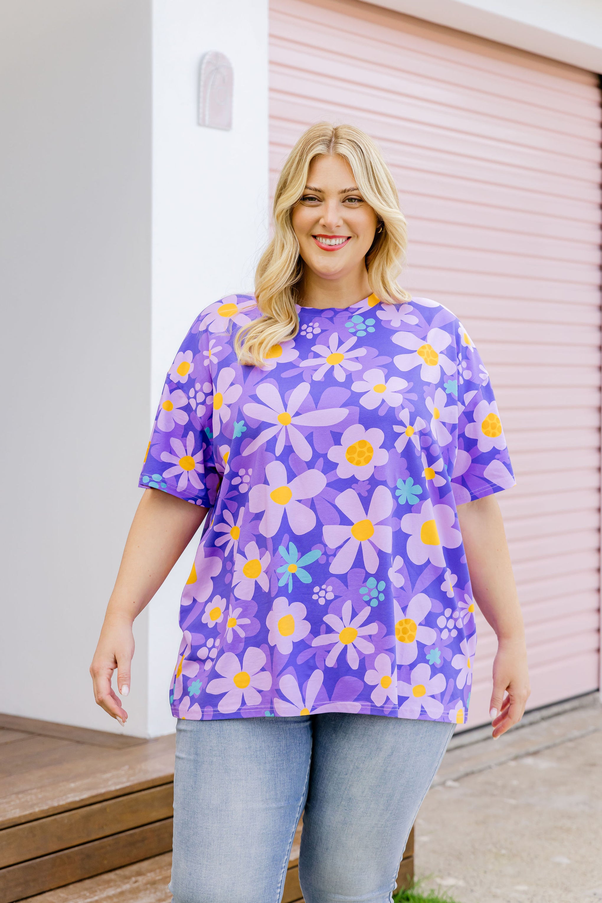 Coco T-Shirt in Lilac Daisies
