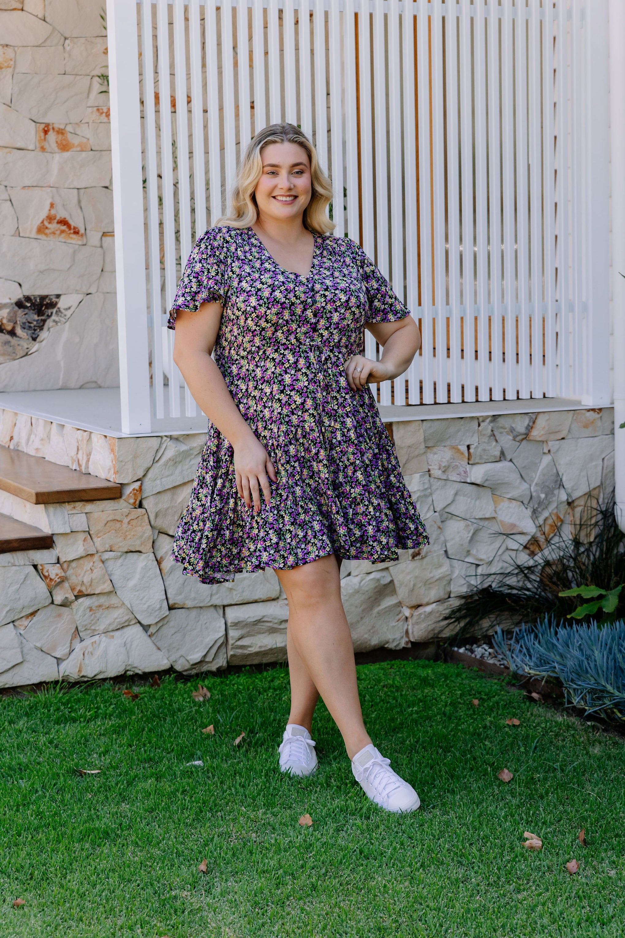 Charlie Dress in Wisteria Floral Print – Proud Poppy Clothing