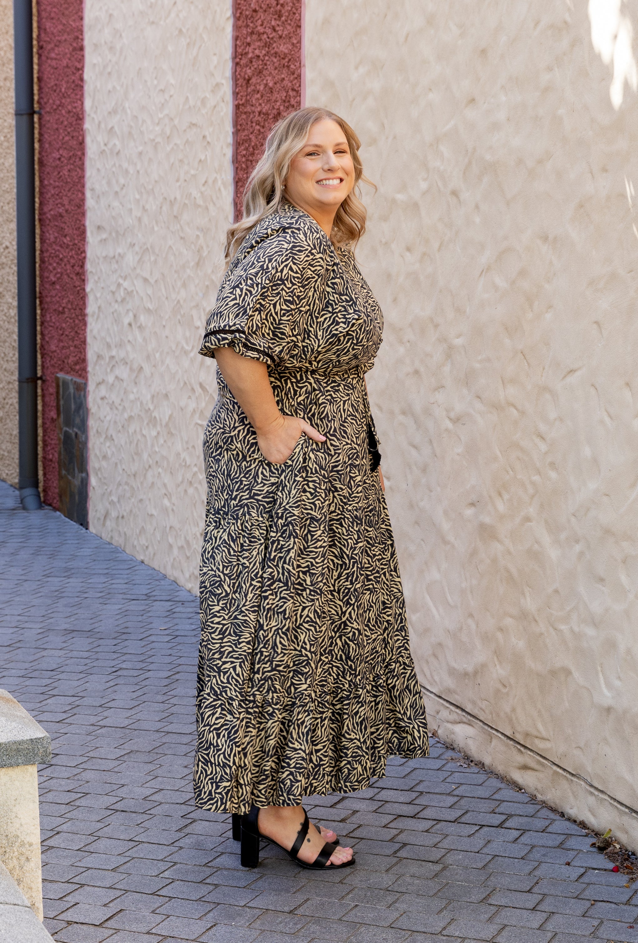 Addison Maxi Dress in Sahara Nights