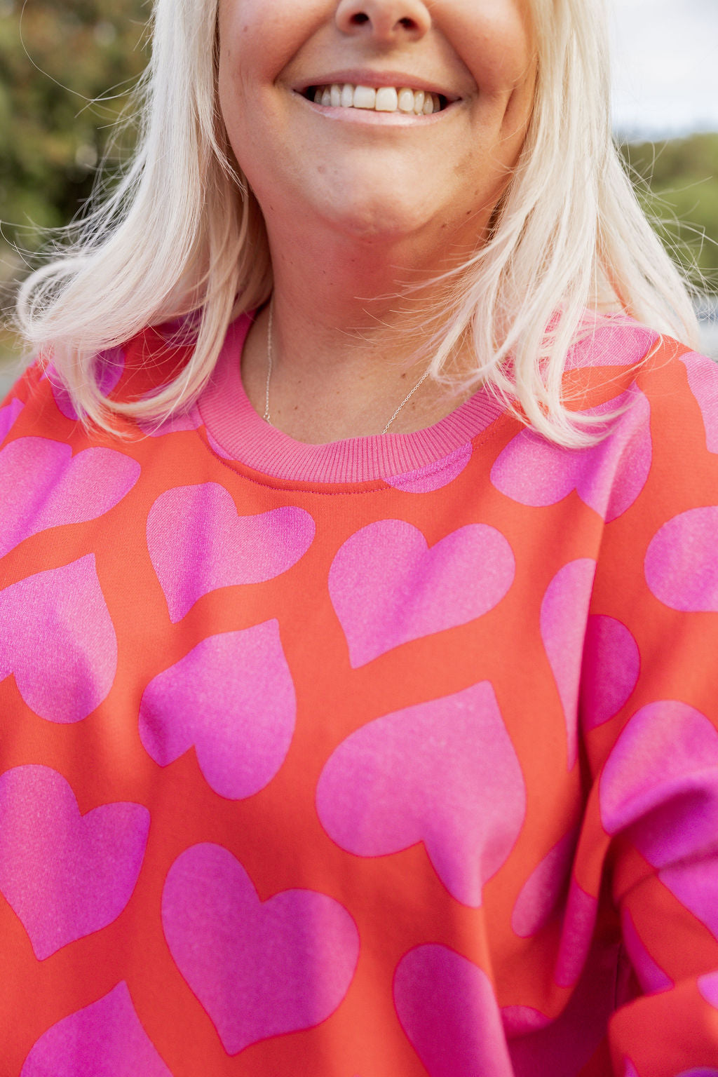 Harper Sweater in Maxi Hearts