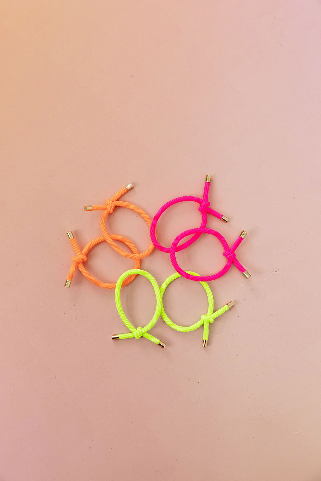 6 Pack Hair Ties in Neon