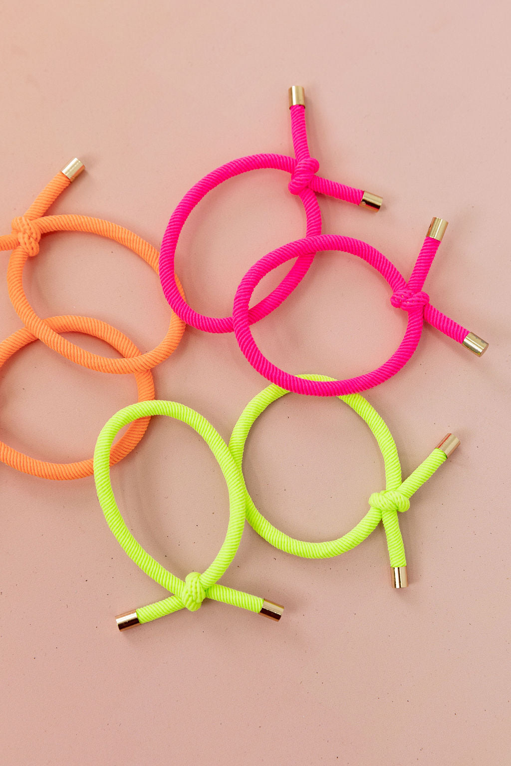 6 Pack Hair Ties in Neon