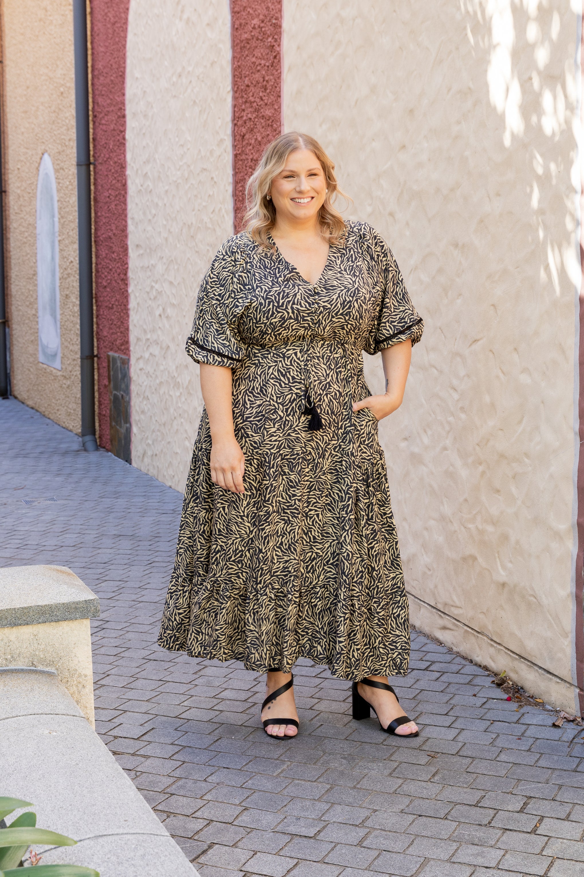 Addison Maxi Dress in Sahara Nights