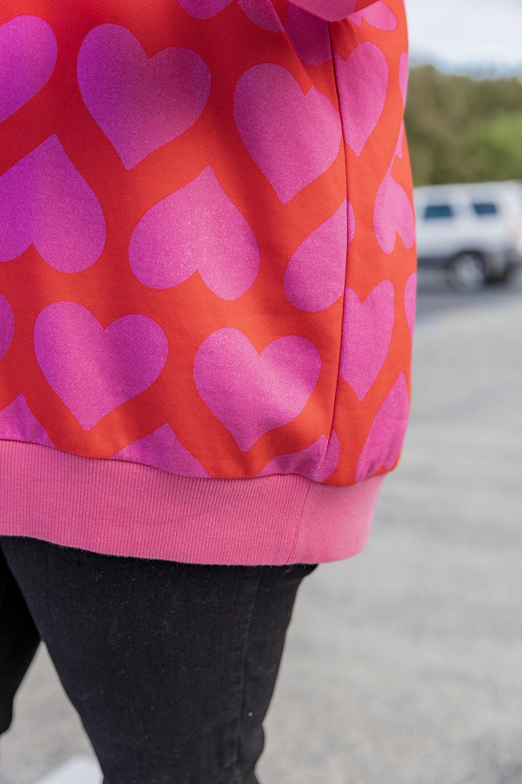 Harper Sweater in Maxi Hearts