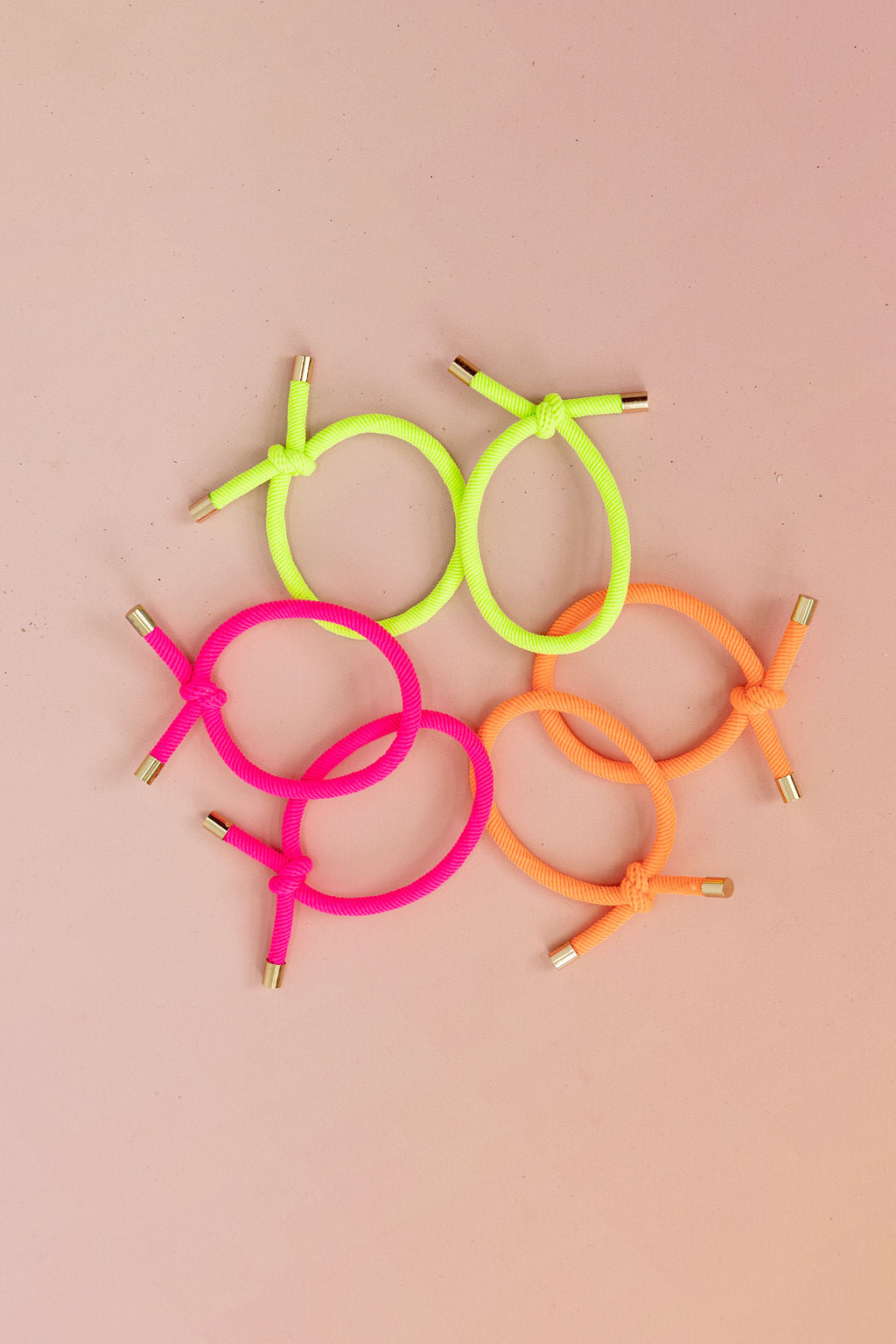 6 Pack Hair Ties in Neon