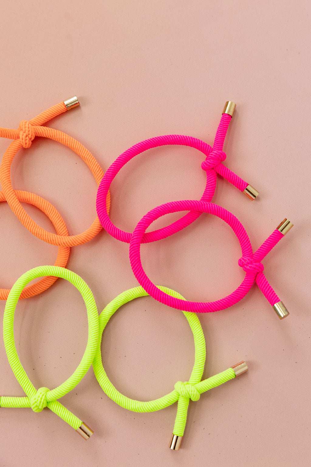 6 Pack Hair Ties in Neon