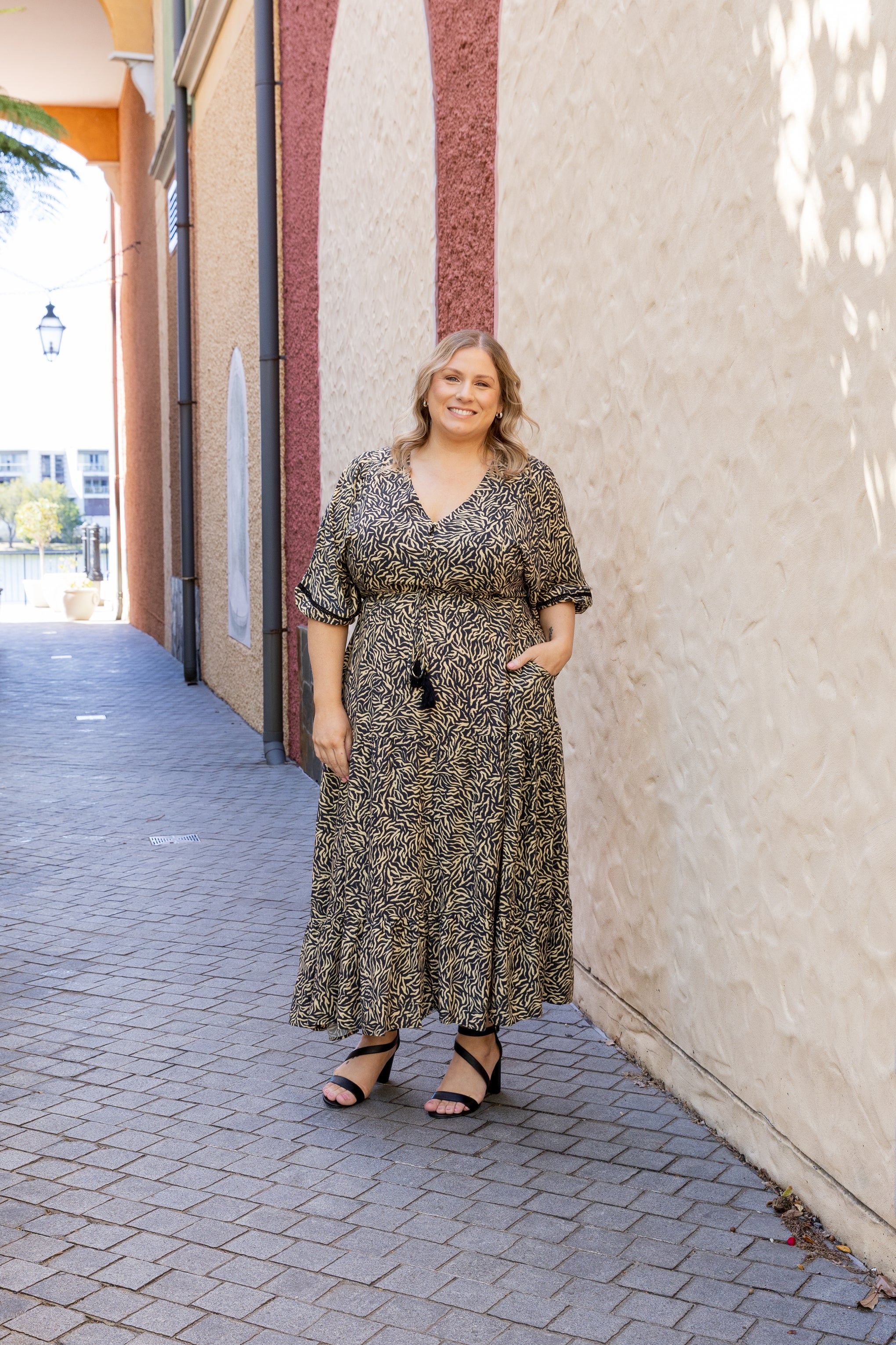 Addison Maxi Dress in Sahara Nights