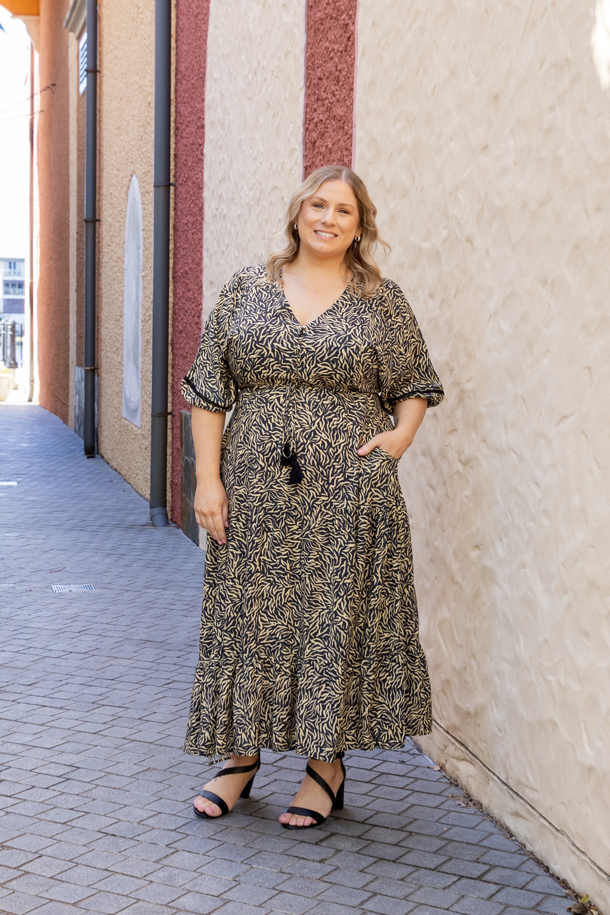 Addison Maxi Dress in Sahara Nights