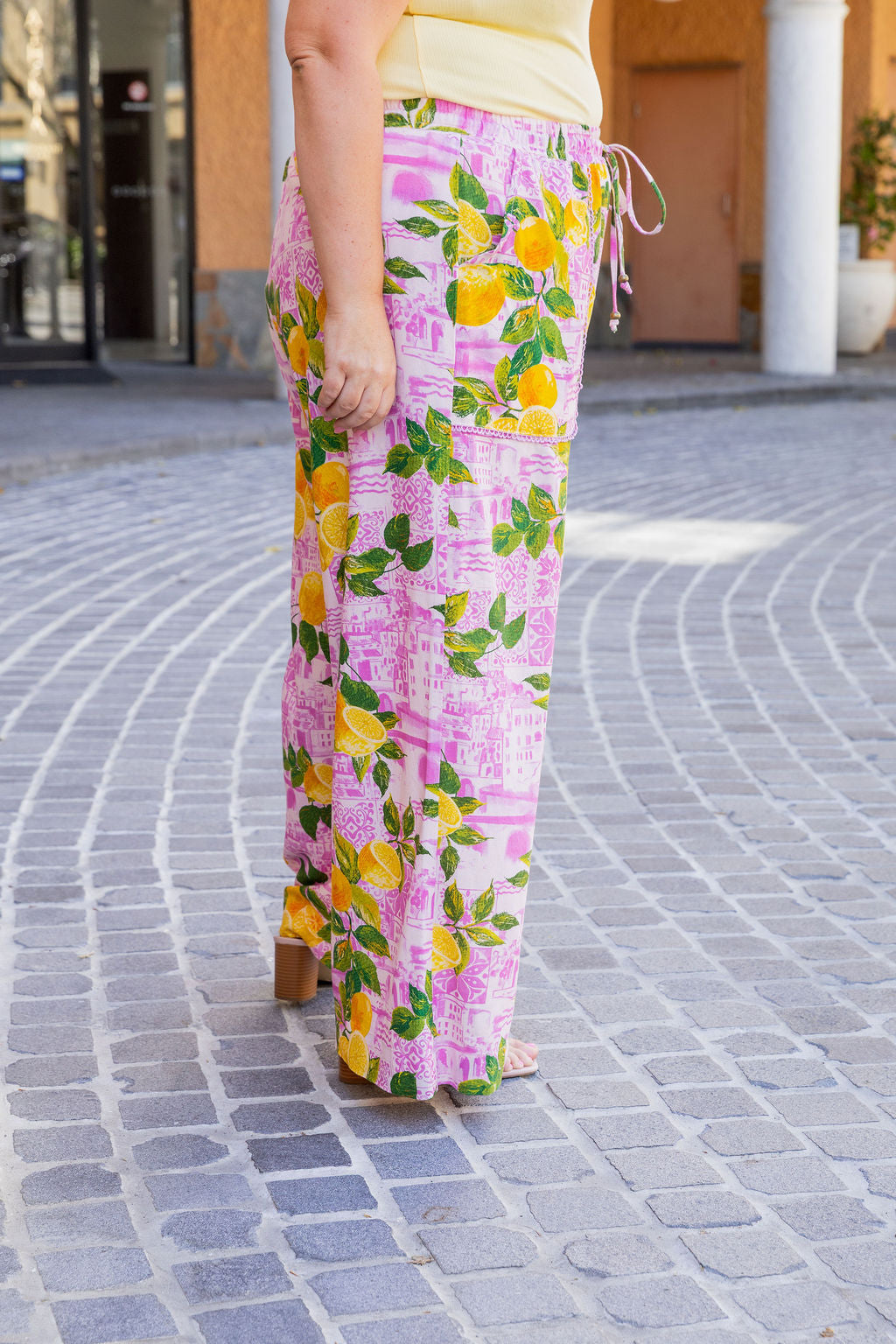 Luella Linen Blend Pants in Themis