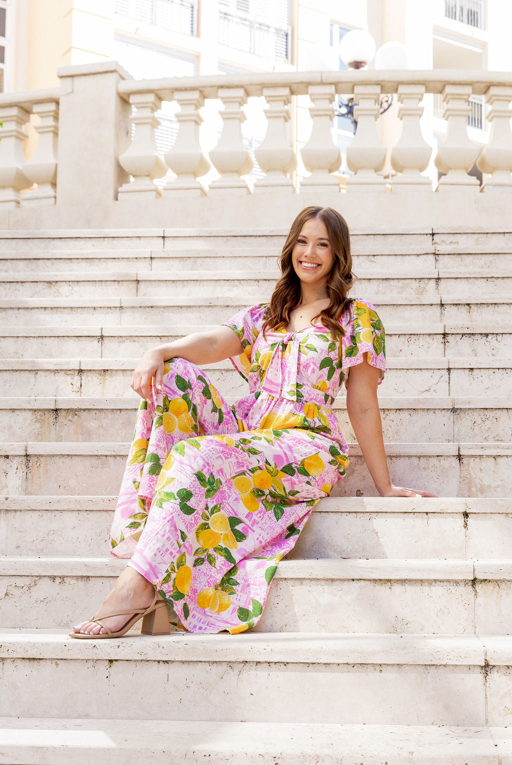 Hazel Linen Blend Jumpsuit in Themis