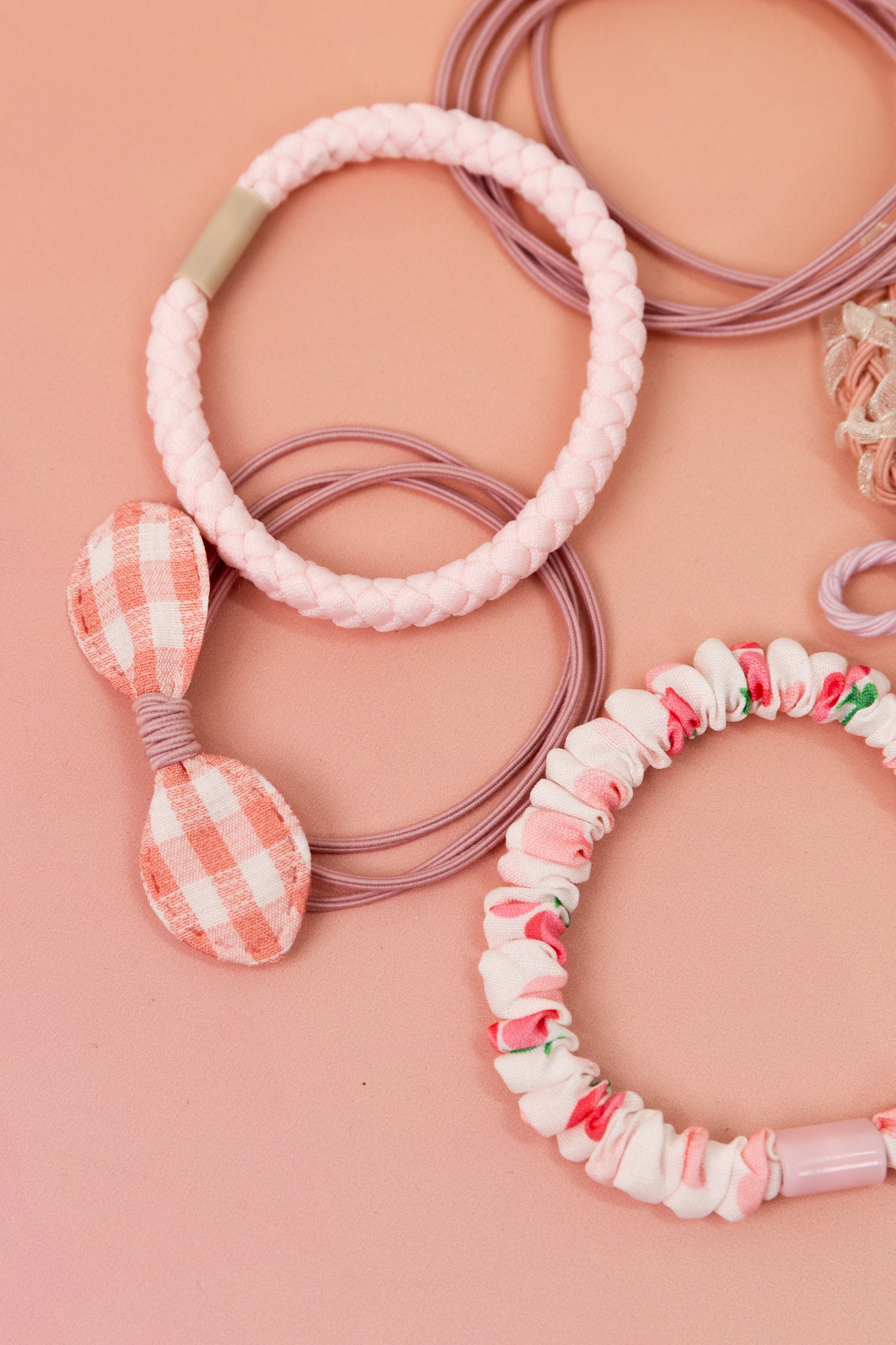 Cherry Multi Hair Ties - 6 Pack
