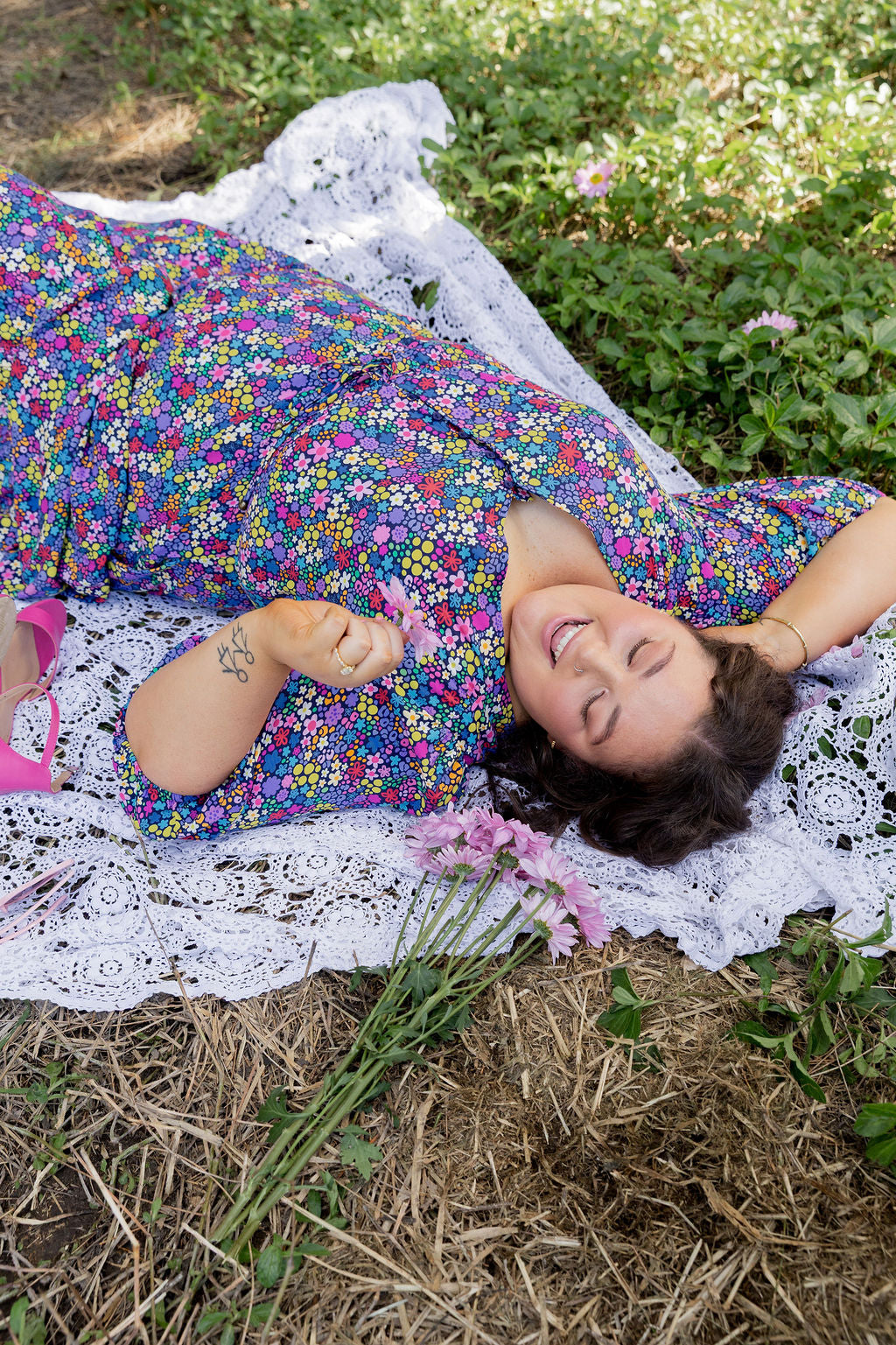 Billie Dress in Ditsy by Kasey Rainbow
