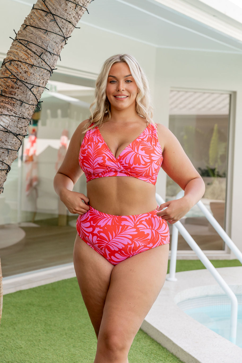Pearl Pants In Pink Jungle