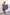 Lina Dress in Purple Leopard