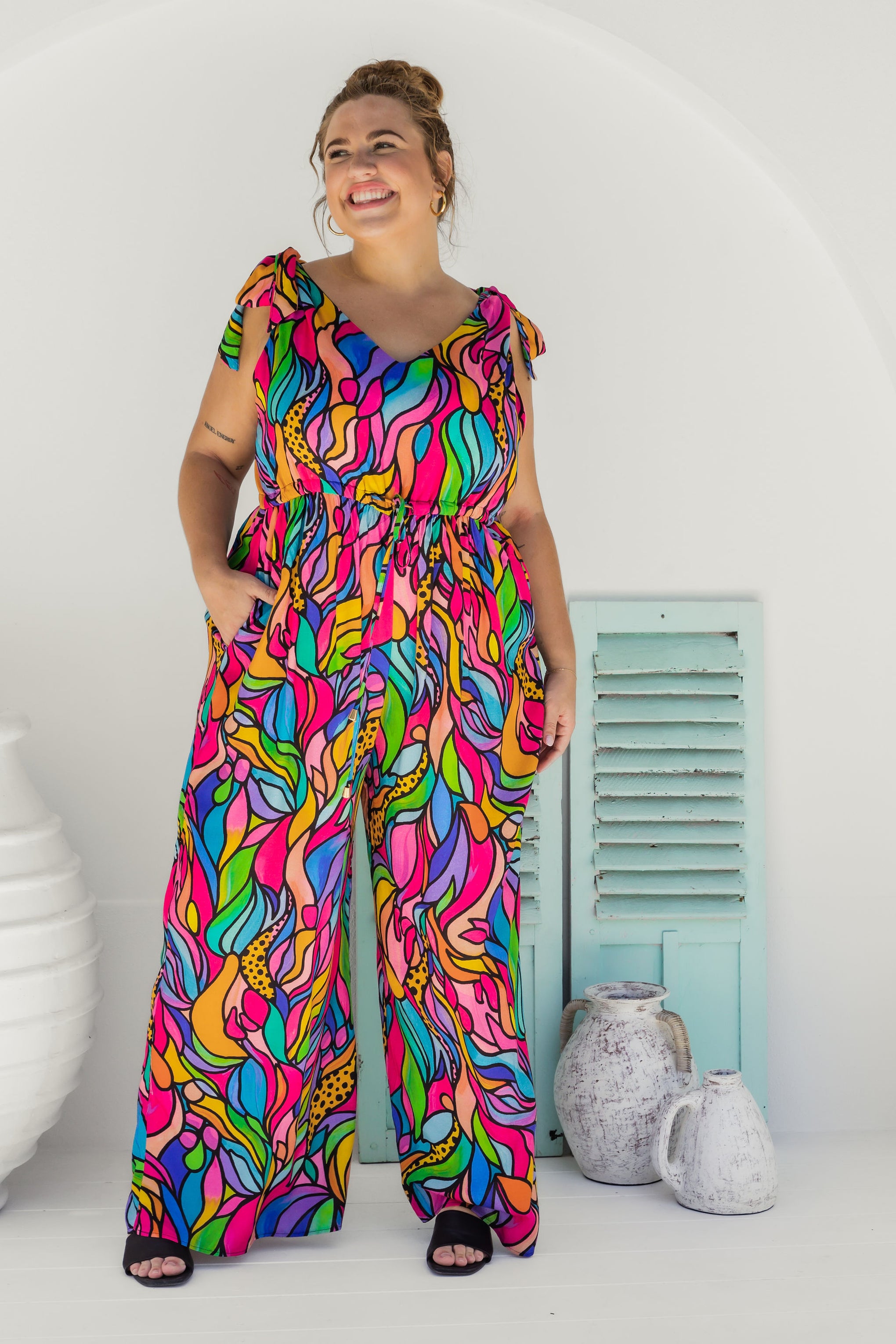 Paige Jumpsuit in Amazon by Kasey Rainbow – Proud Poppy Clothing