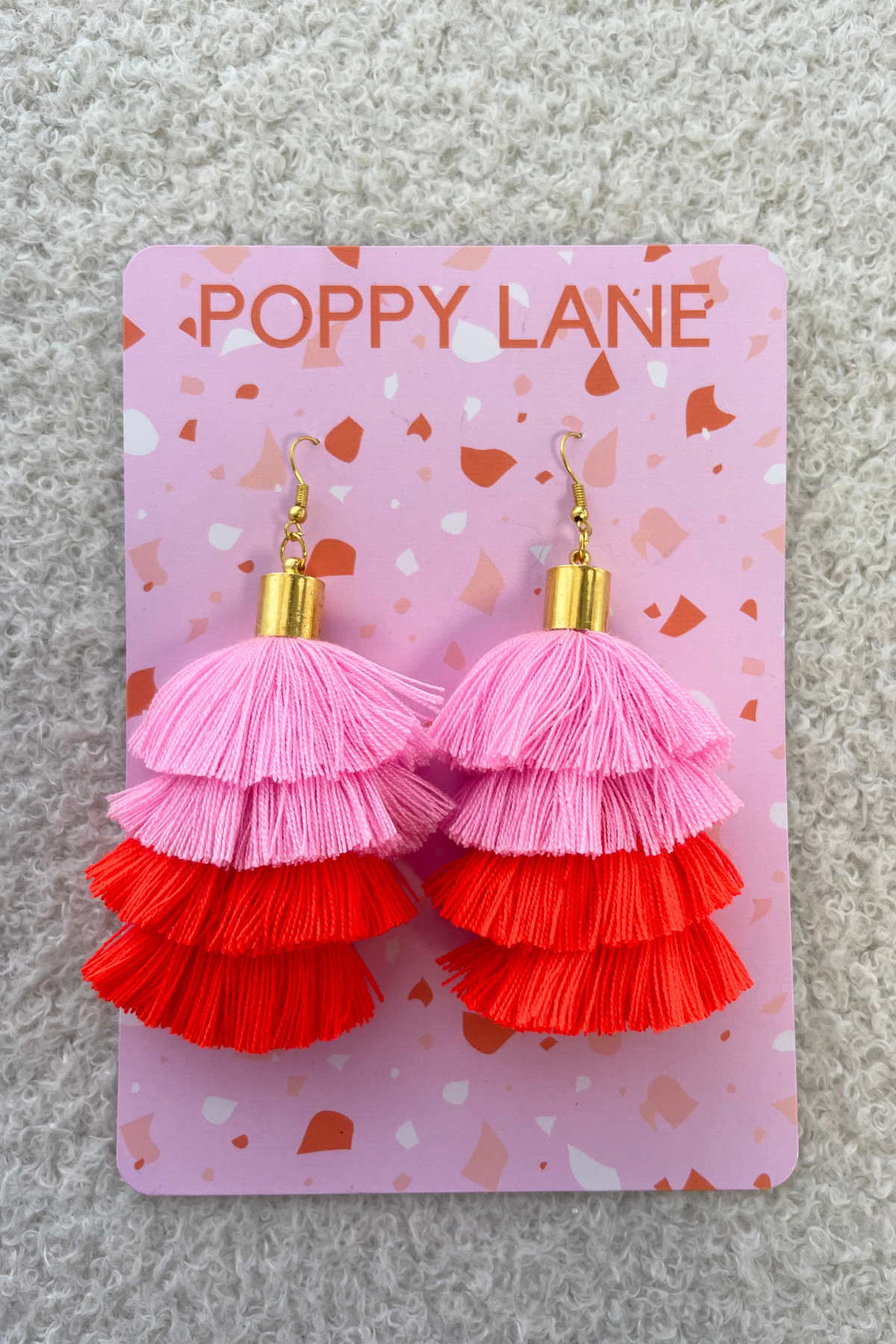 Elly Drop Earrings in Valentine