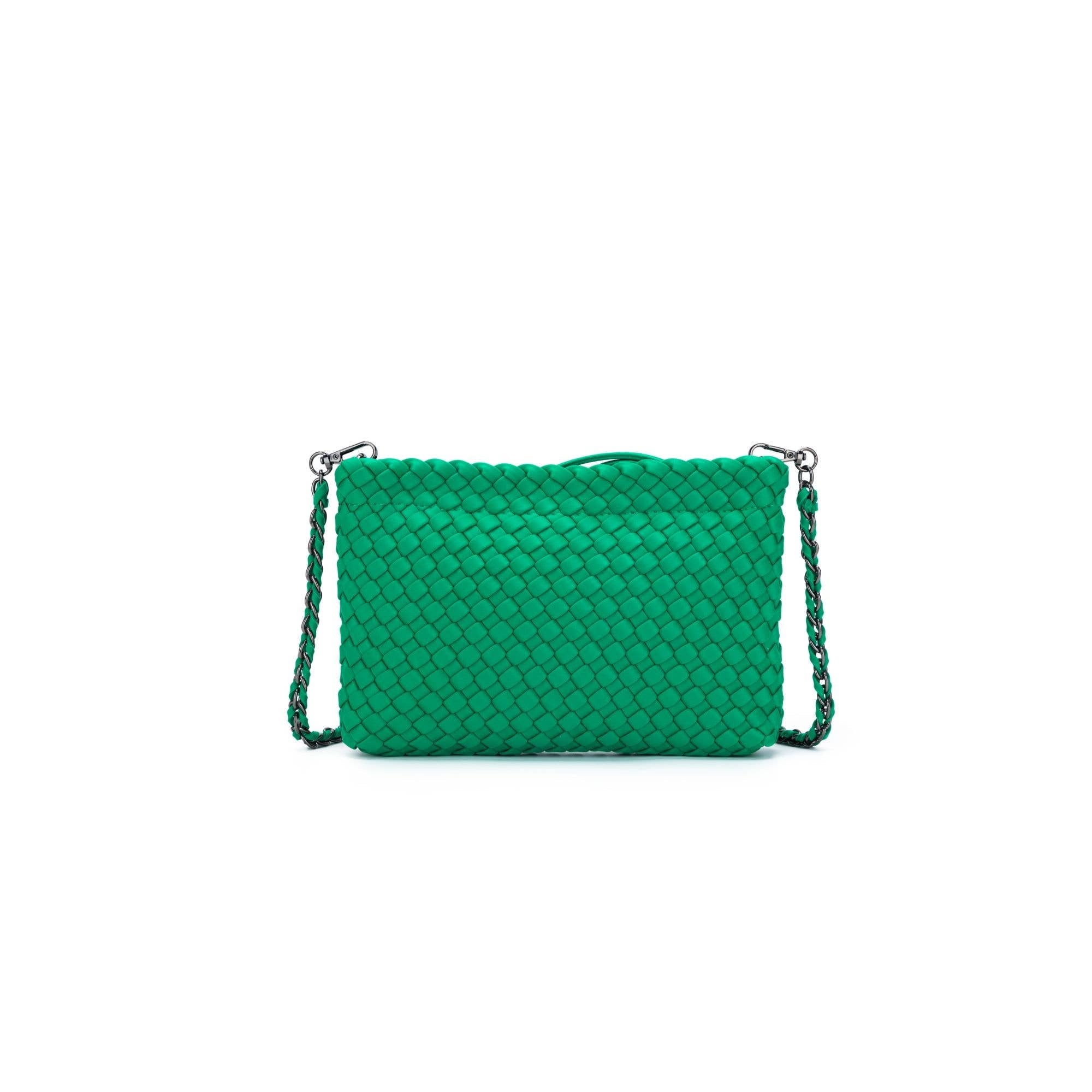 Aria Green Clutch Crossbody Bag by Black Caviar