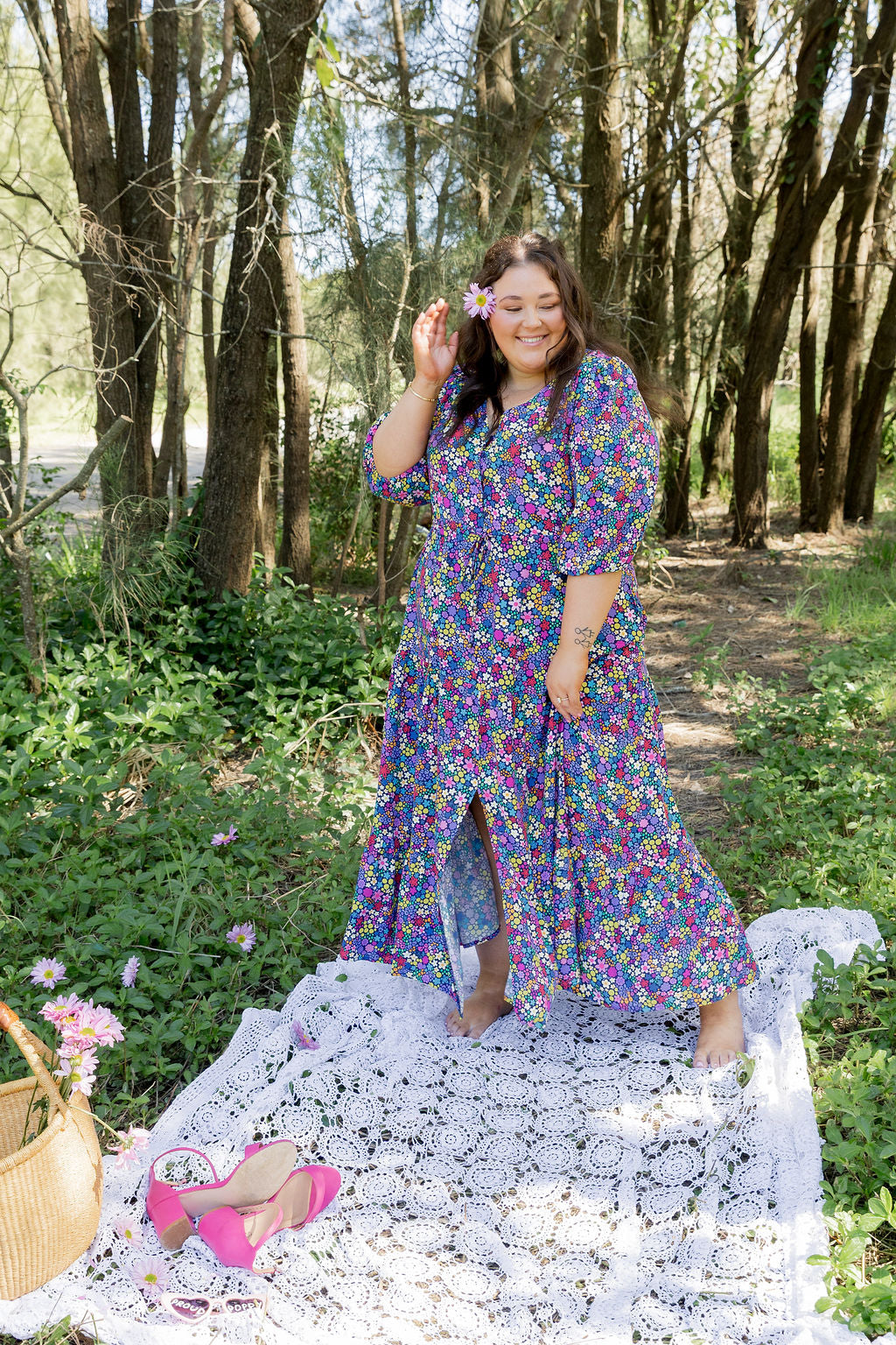 Billie Dress in Ditsy by Kasey Rainbow