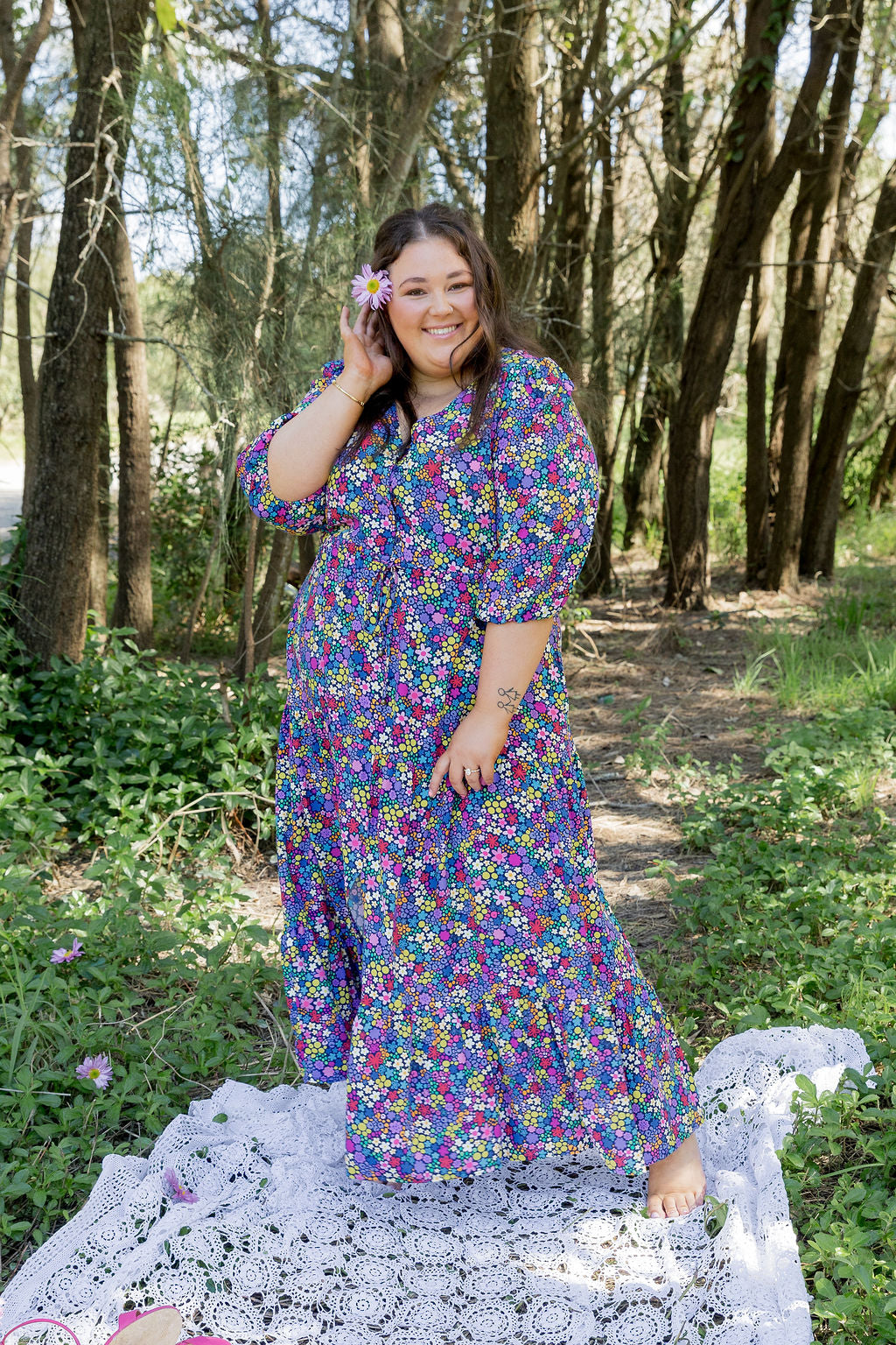 Billie Dress in Ditsy by Kasey Rainbow