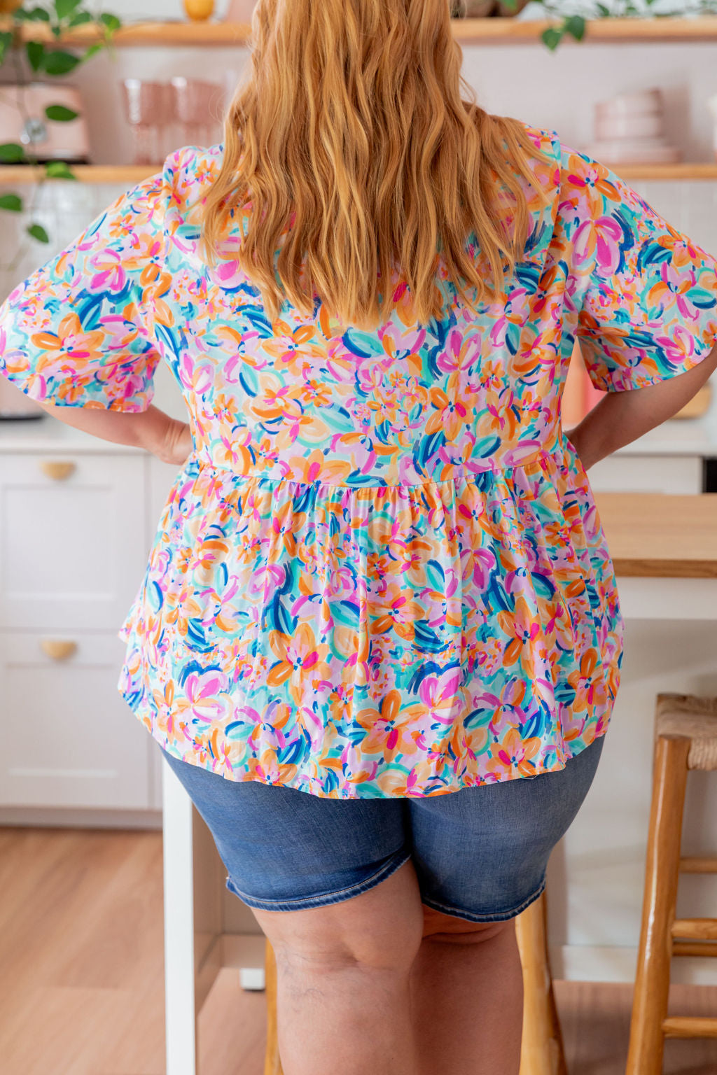 Cally Top in Carnival  Floral