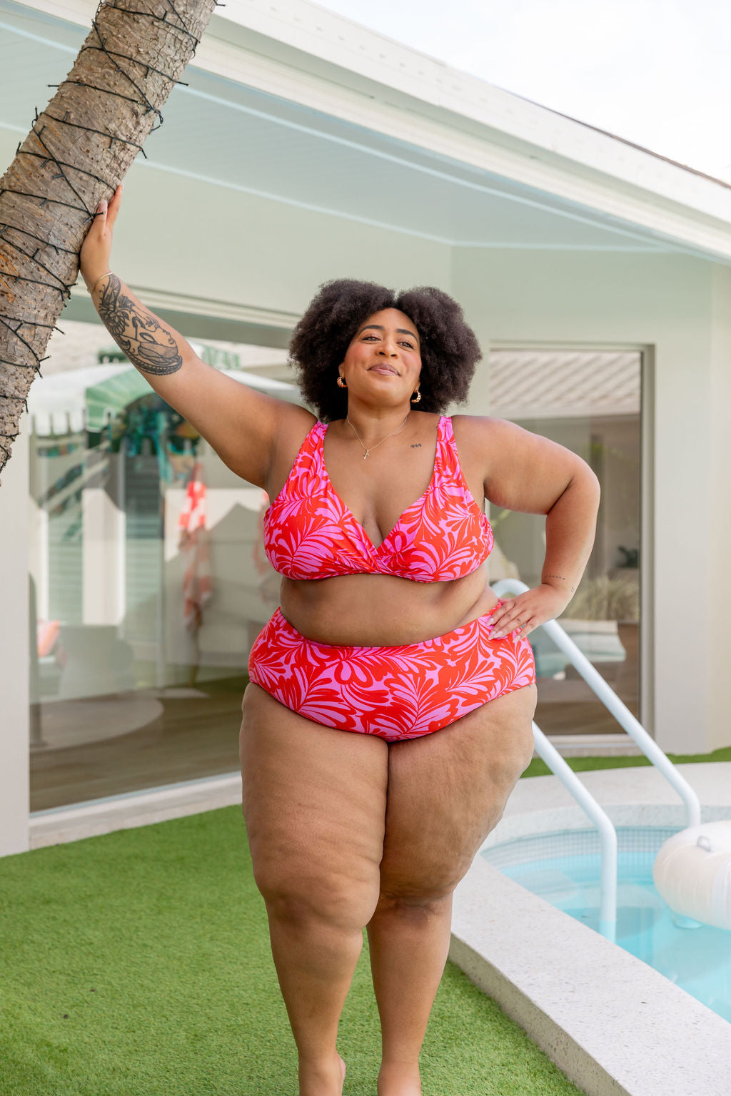 Pearl Pants In Pink Jungle