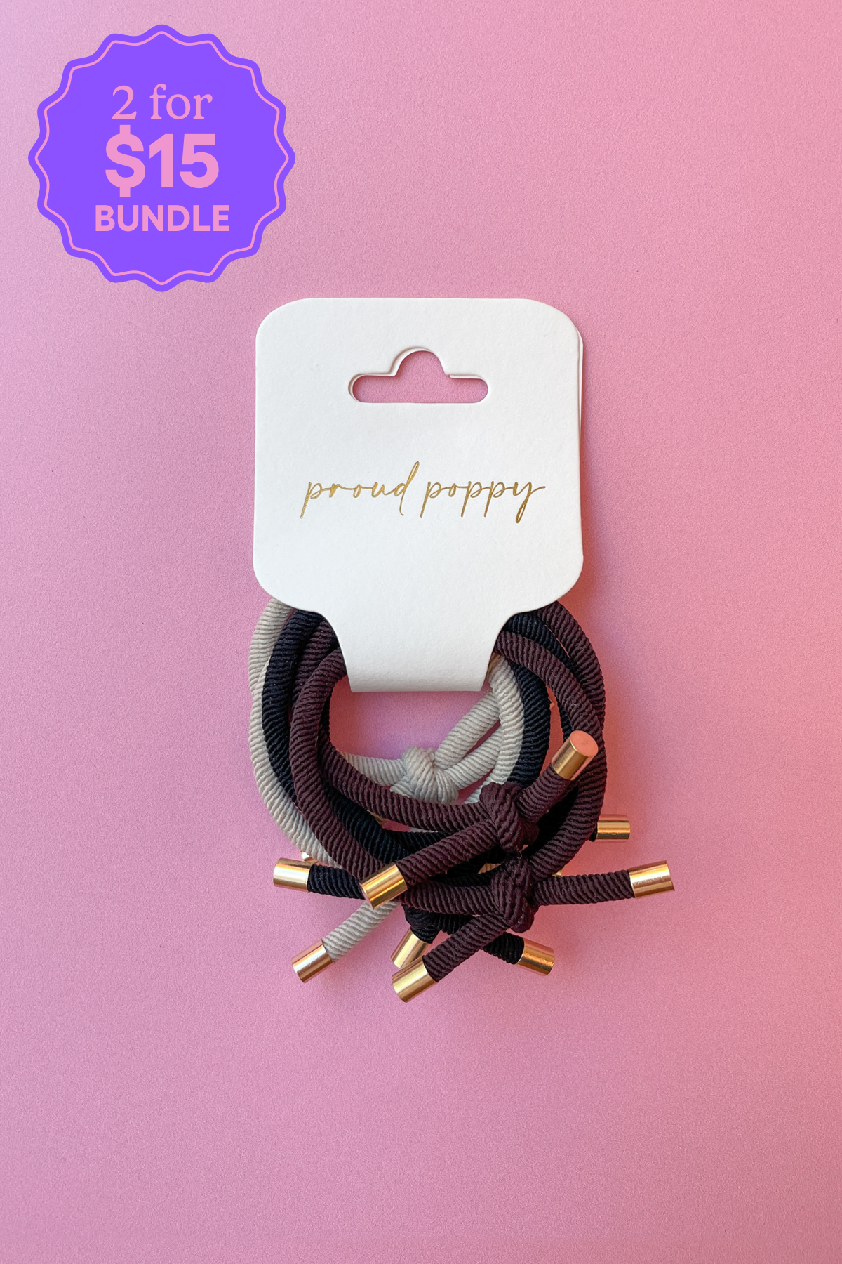 6 Pack Hair Ties in Neutrals