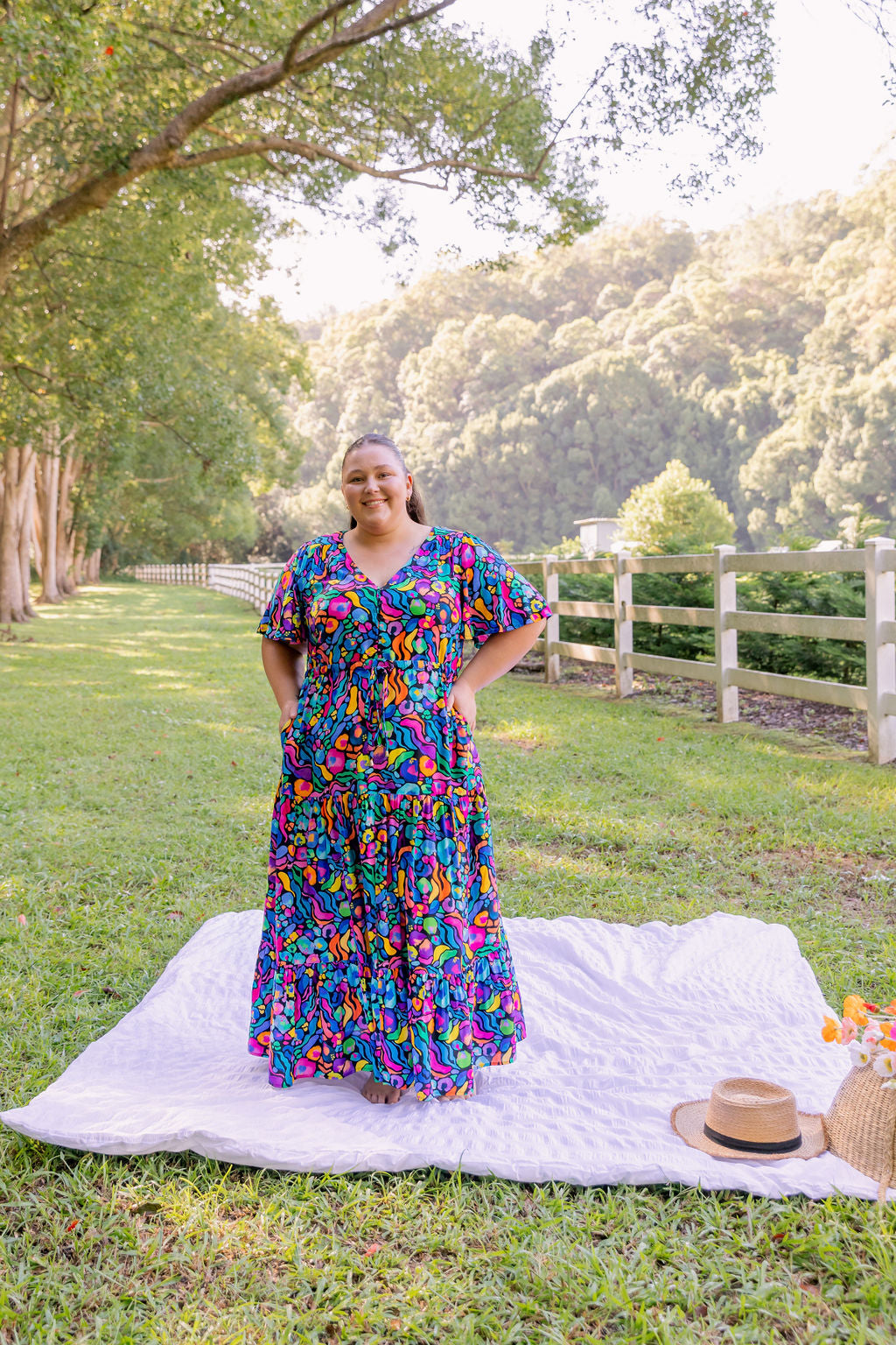 Bonnie Maxi Dress In Africa by Kasey Rainbow