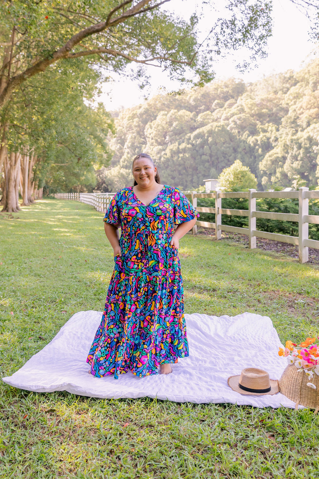 Bonnie Maxi Dress In Africa by Kasey Rainbow