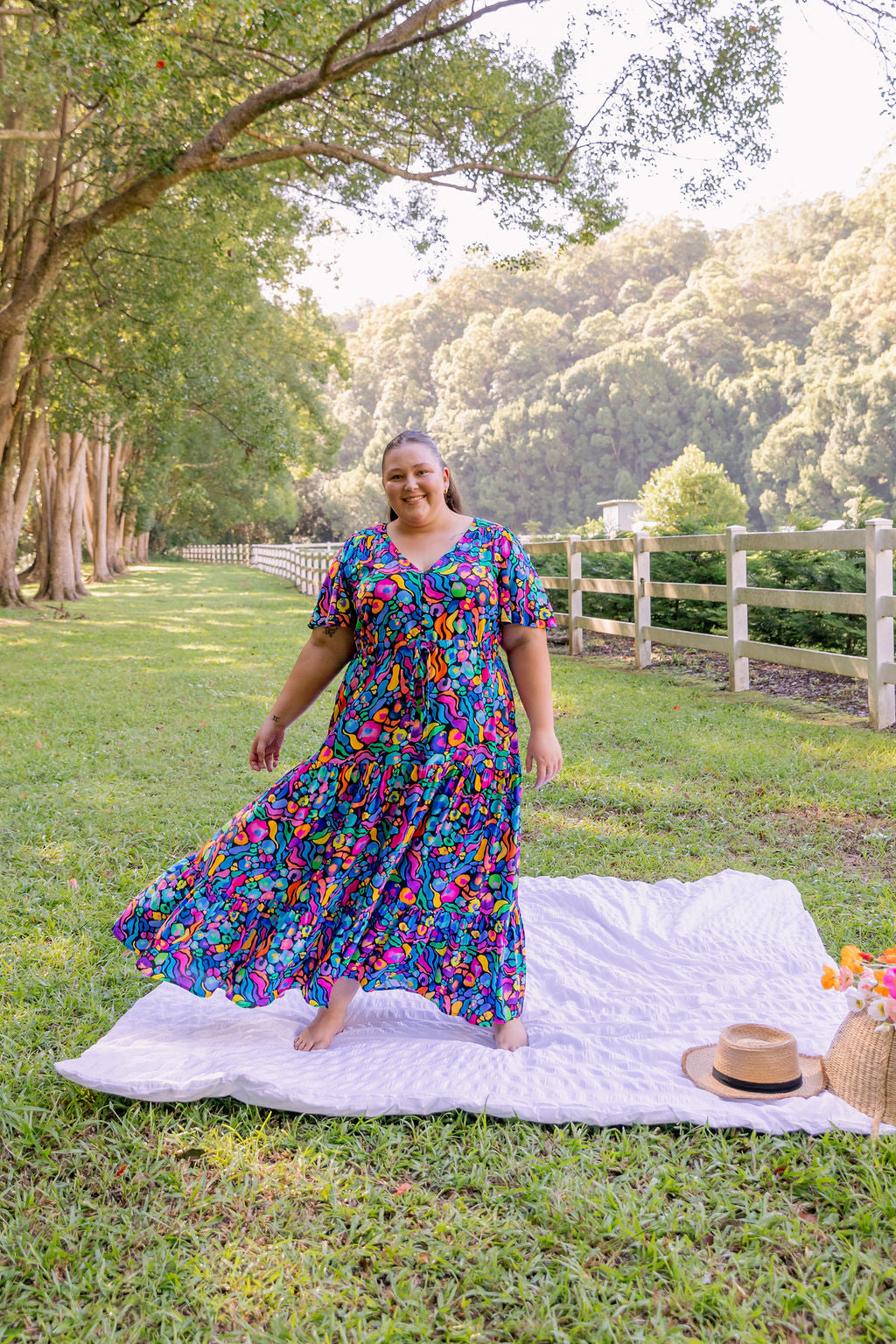 Bonnie Maxi Dress In Africa by Kasey Rainbow