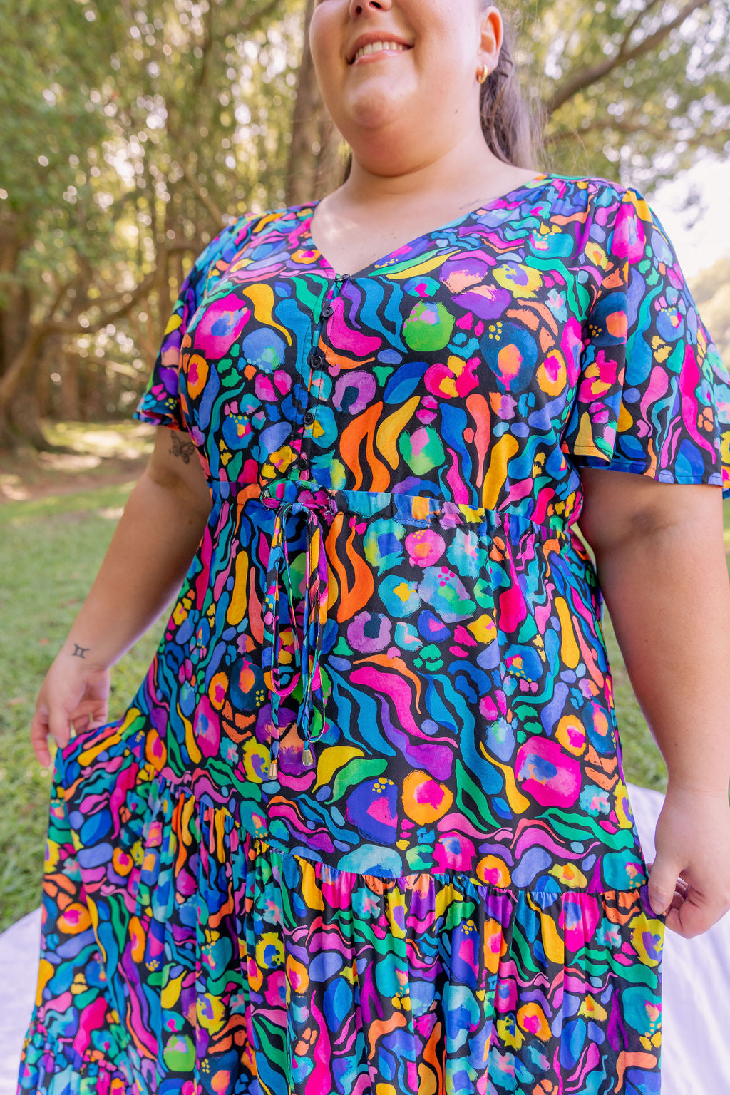 Bonnie Maxi Dress In Africa by Kasey Rainbow