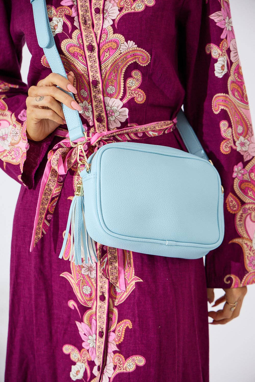 Sandy Springs Crossbody Bag - Light Blue